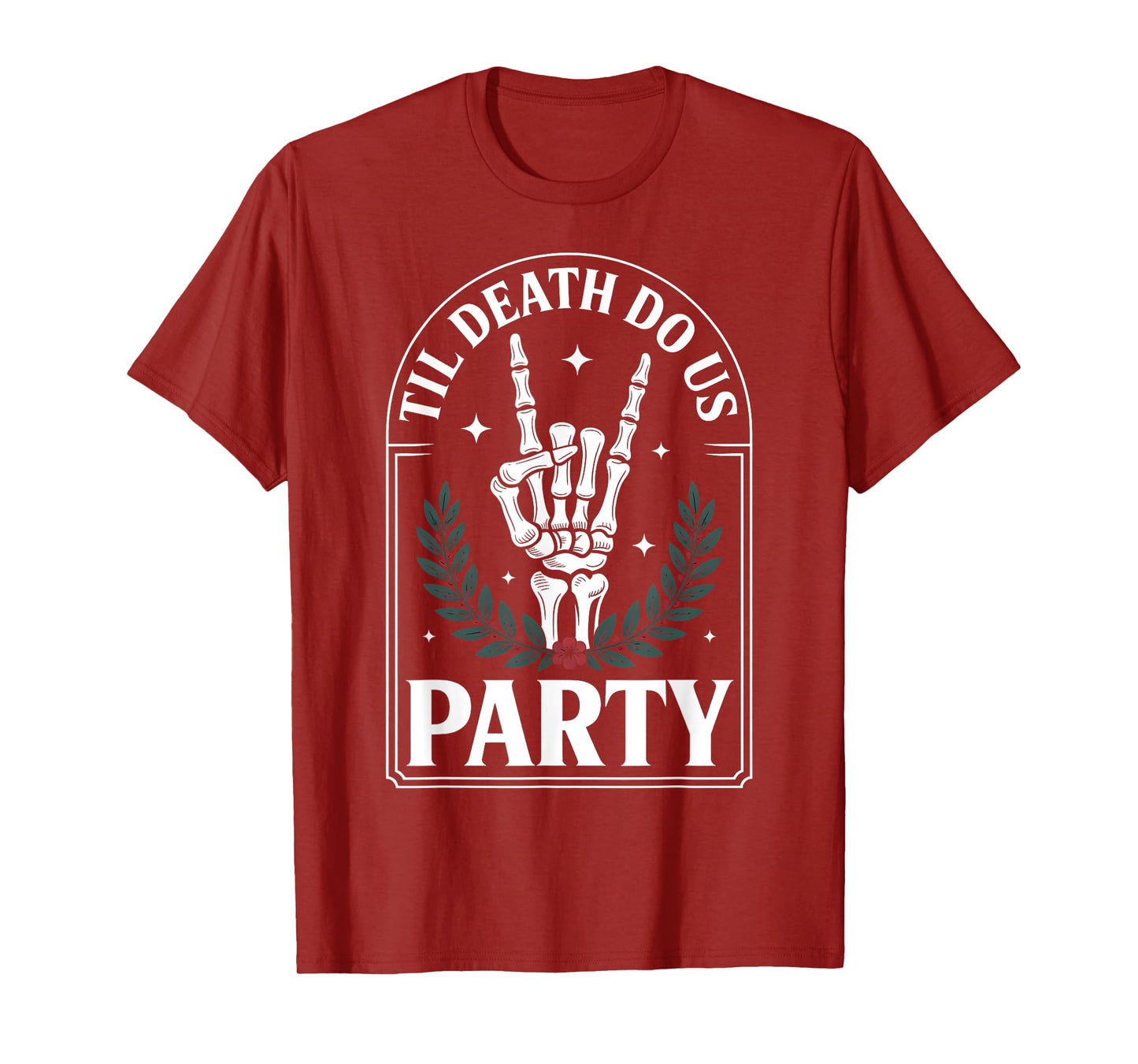 Til Death Do Us Party Retro Halloween Bachelorette Matching T-Shirt