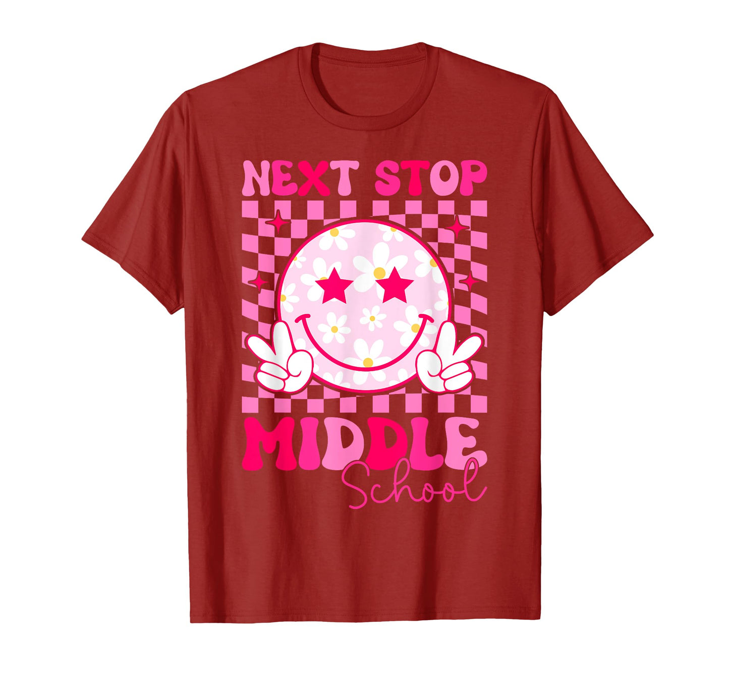 Groovy Next Stop Middle School Elementary School Graduation T-Shirt