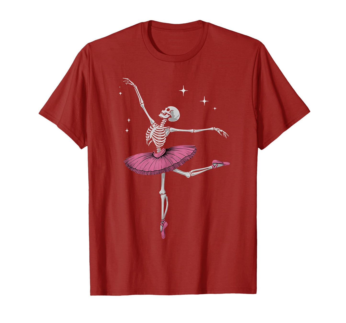 Skeleton Ballerina Funny Halloween Ballet Skeleton for Women T-Shirt