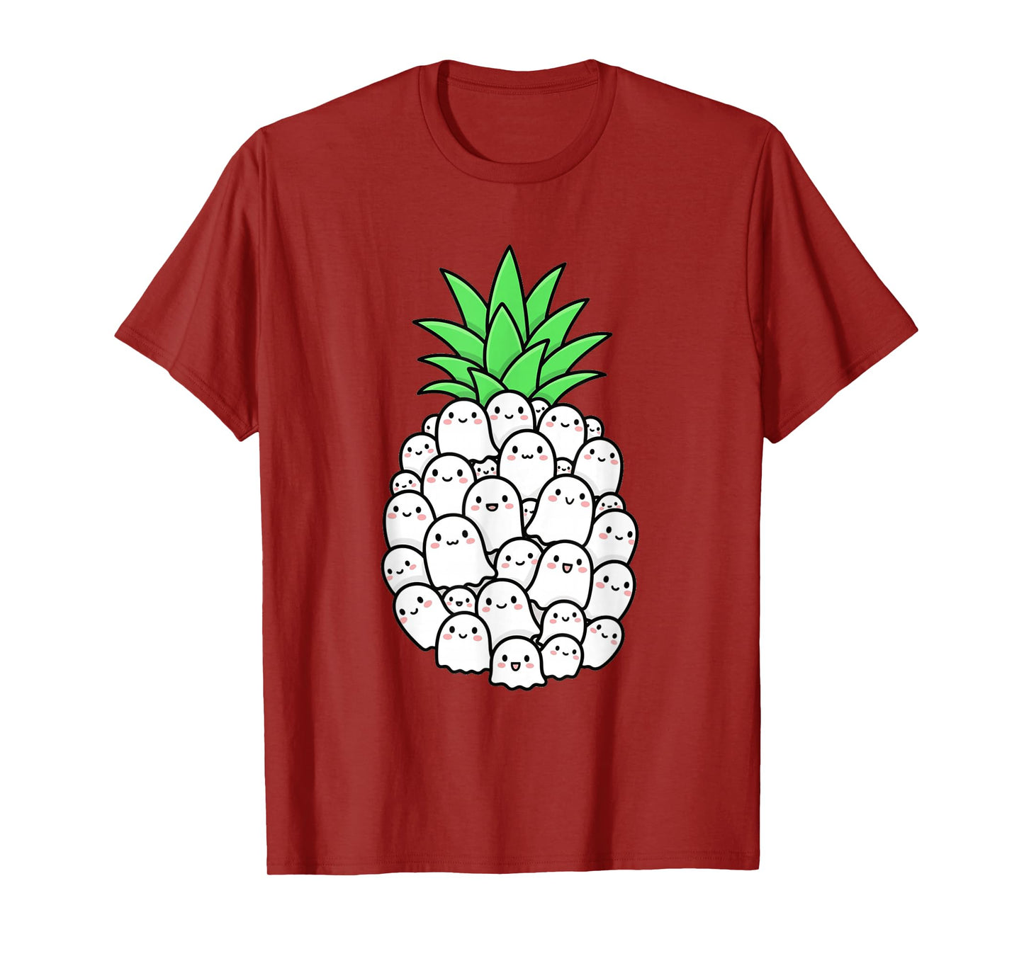Halloween Party Costume Ghosts Funny Kawaii Pineapple Love T-Shirt