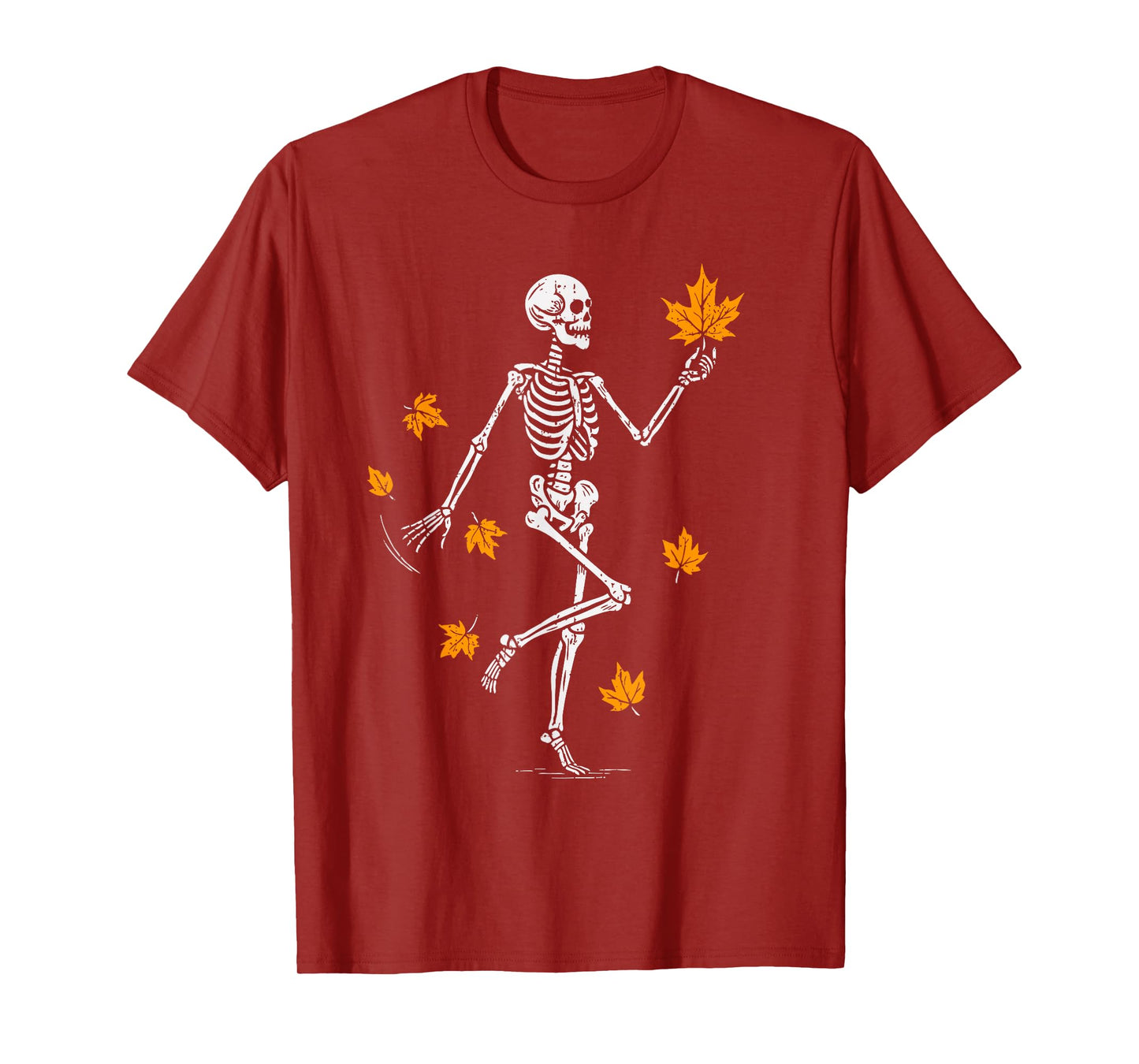 Skeleton Spooky Dancing Fall Halloween Thanksgiving Dance T-Shirt