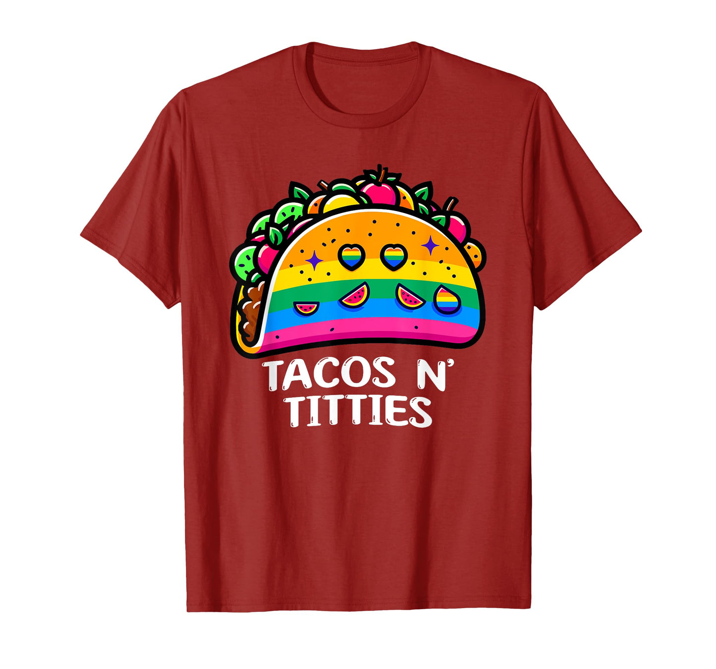 CharlIan Minds - LGBT Pride Funny Tacos Lover Tacos and Titties Funny LGBT Gay Pride Lesbian LGBTQ T-Shirt