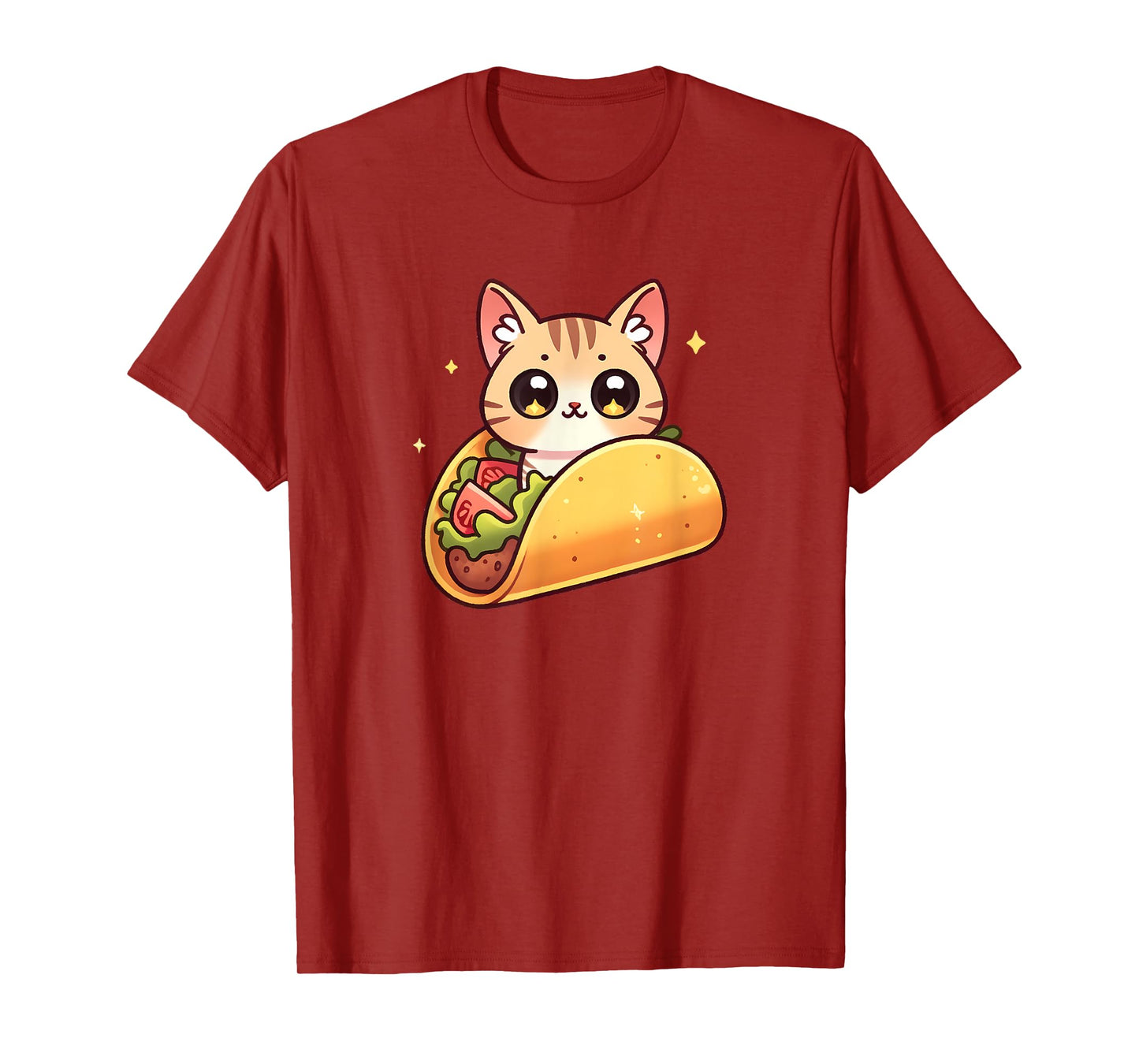 Cute Taco Cat Funny Kawaii Food Men Women Girls Kids T-Shirt