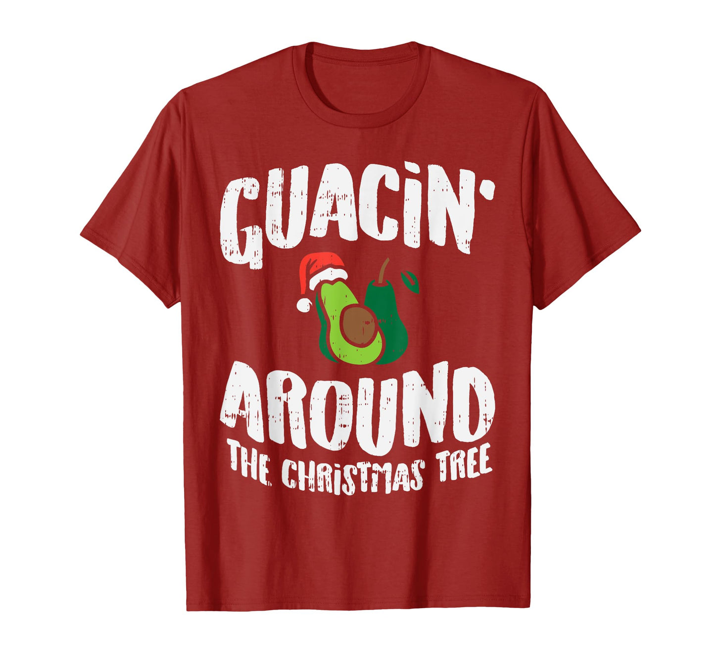 BoredKoalas Christmas Shirts Holiday Xmas Gifts Guacin Around The Christmas Tree Funny Mexican Navidad Gift Unisex-Adults T-Shirt Black Small