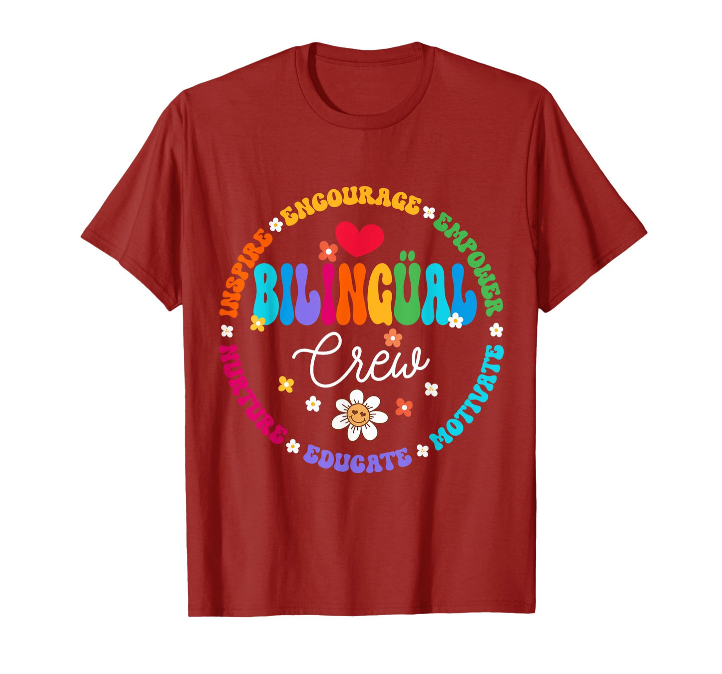 Cultivando Bilingues Dual Language Bilingual Crew Teacher Men Women Kids T-Shirt