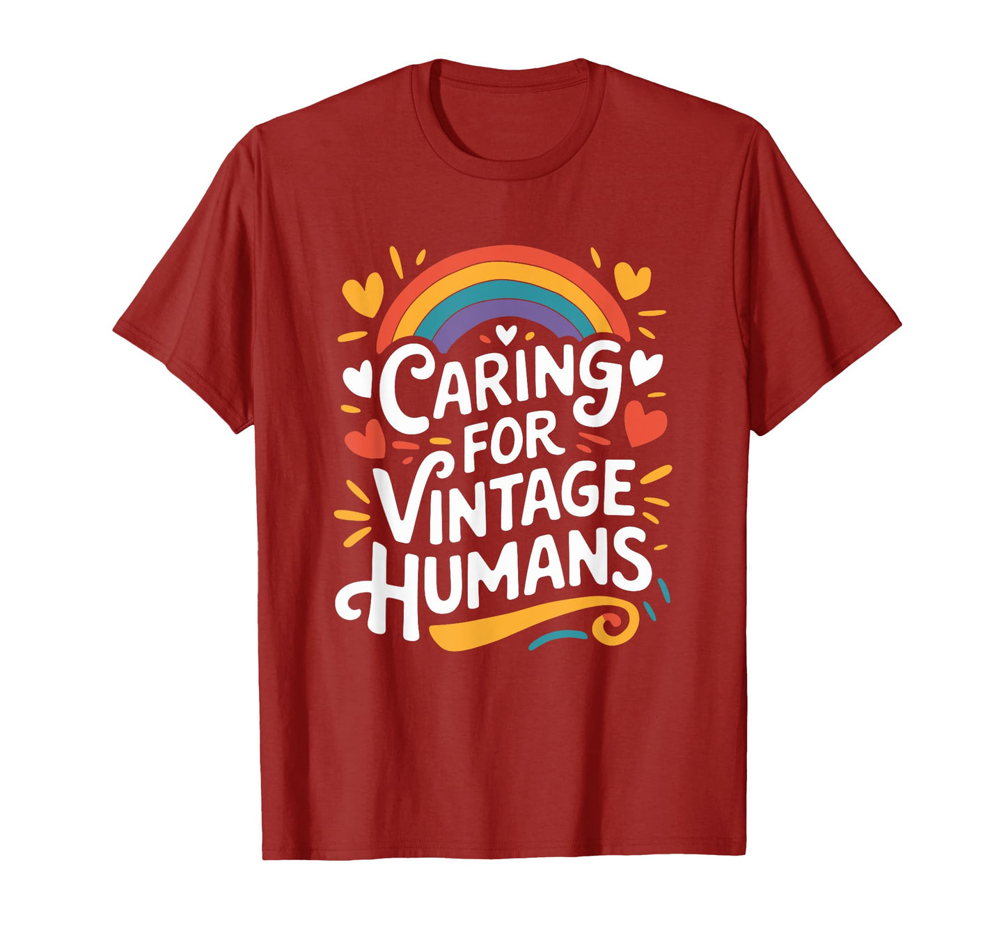 Caring For Vintage Humans, Geriatric Nurse Practitioner T-Shirt