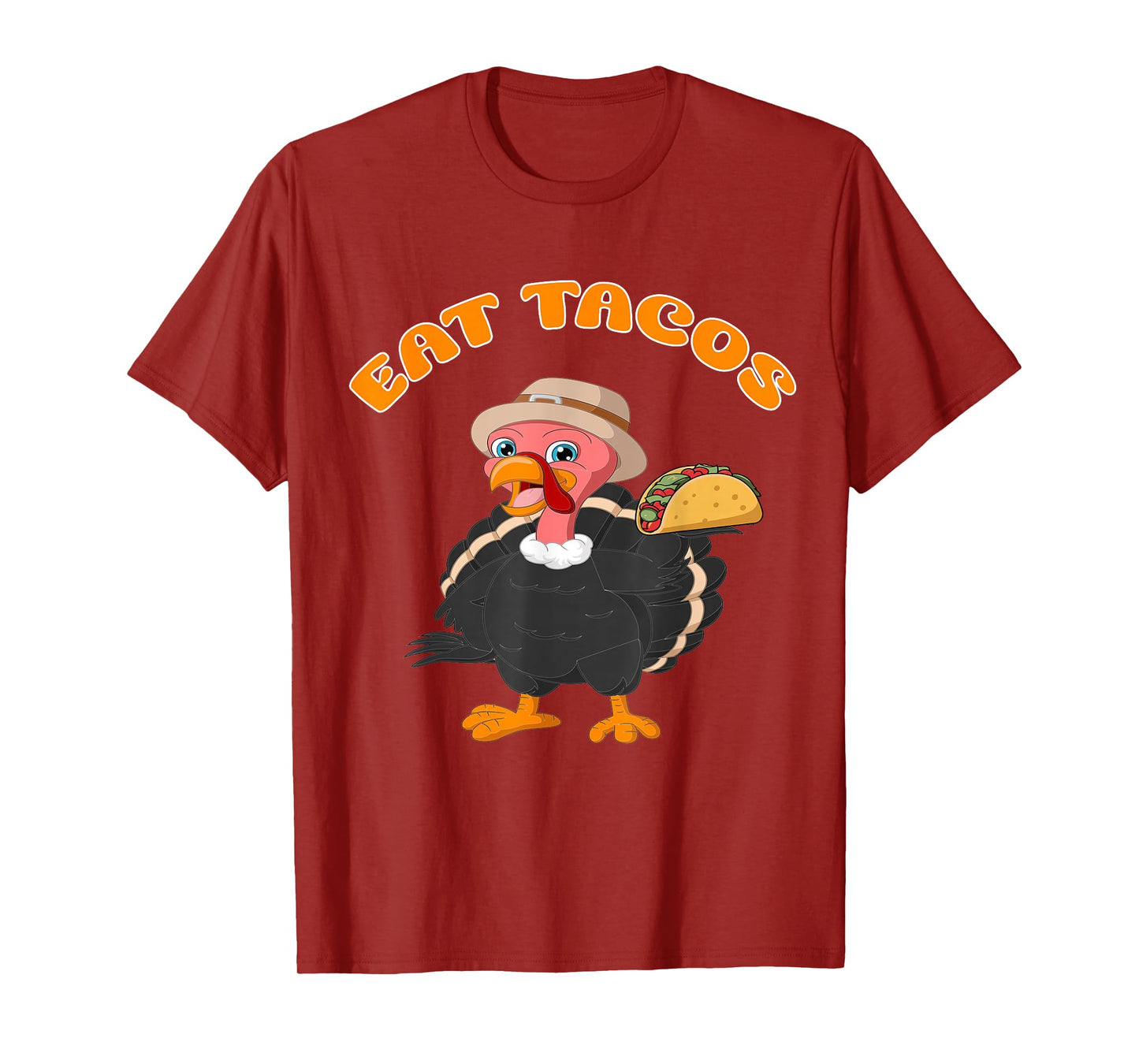 Funny Thanksgiving Turkey Eat Tacos Mexican T-Shirt