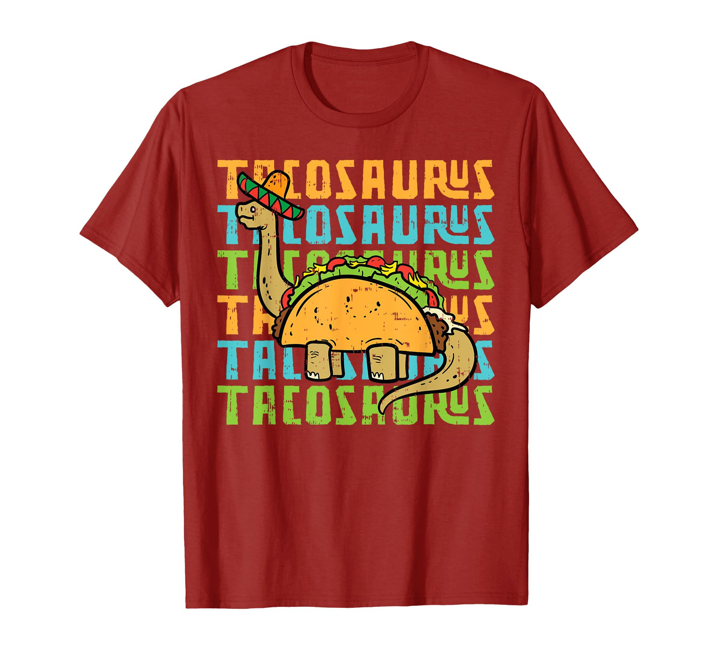 Tacosaurus Taco Dinosaur Funny Dino Cinco De Mayo Mexican T-Shirt