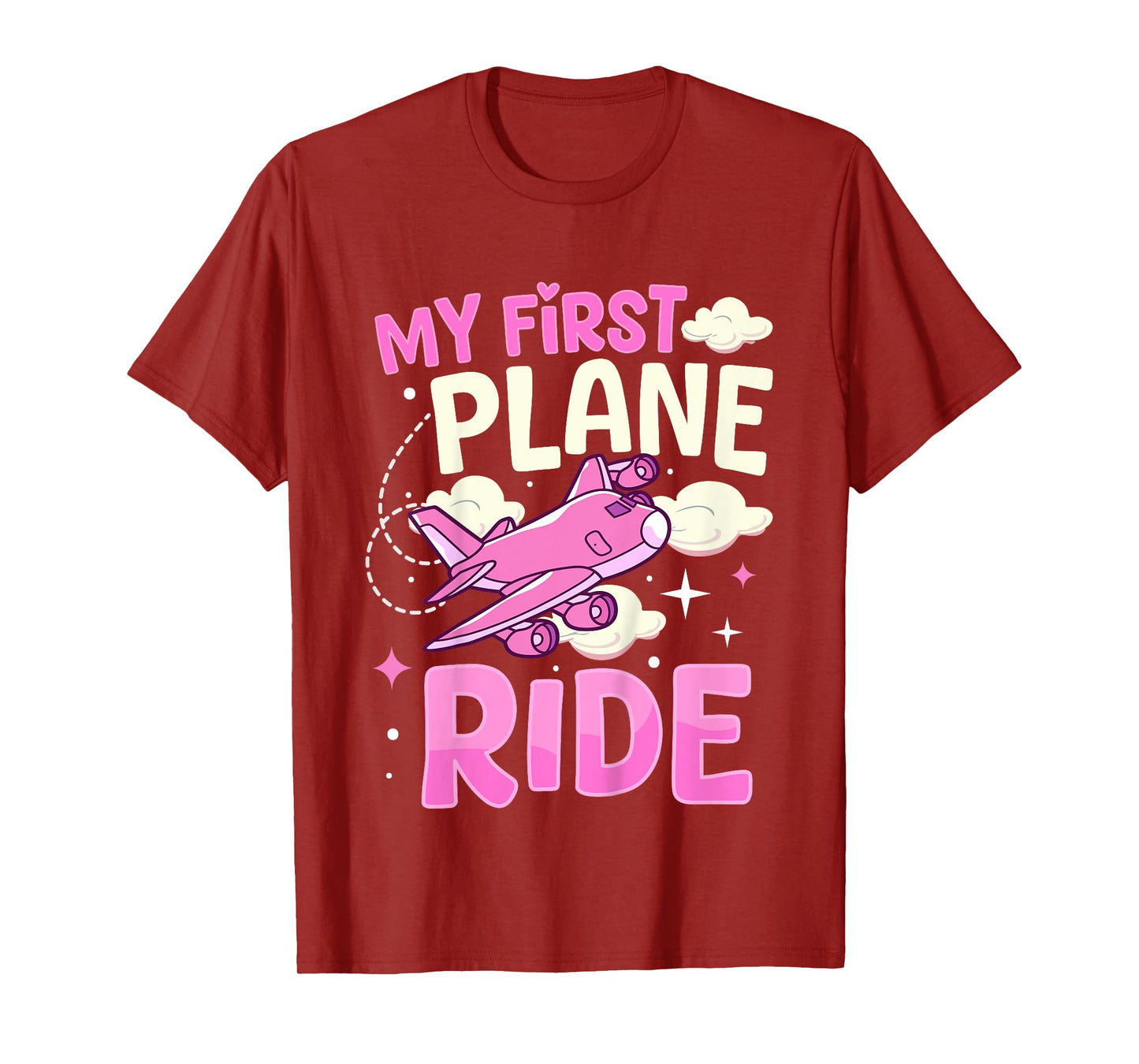 My First Plane Ride- First Time Flyer Girl T-Shirt