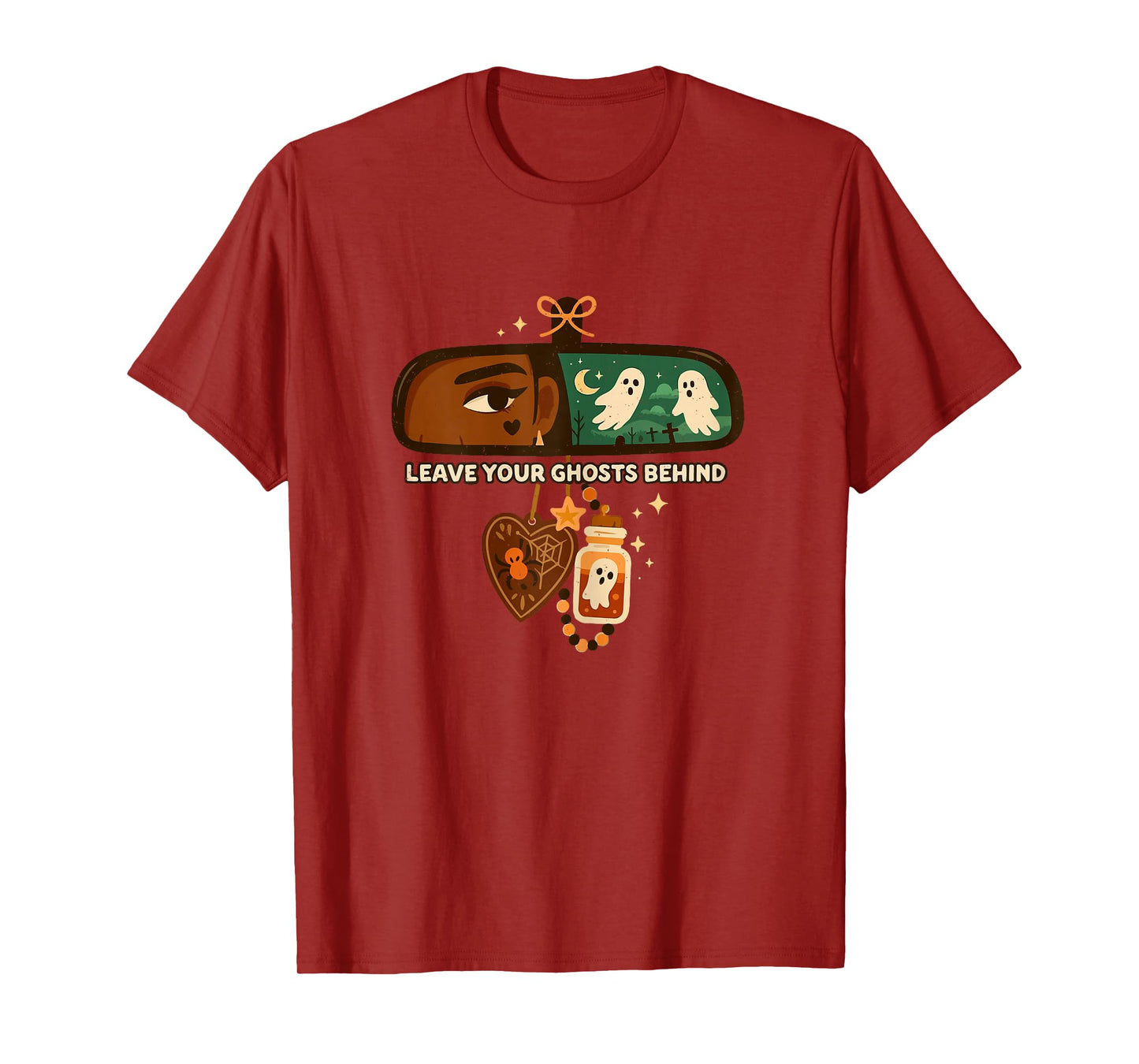 Leave Your Ghosts Behind Halloween Funny Spooky Season T-Shirt