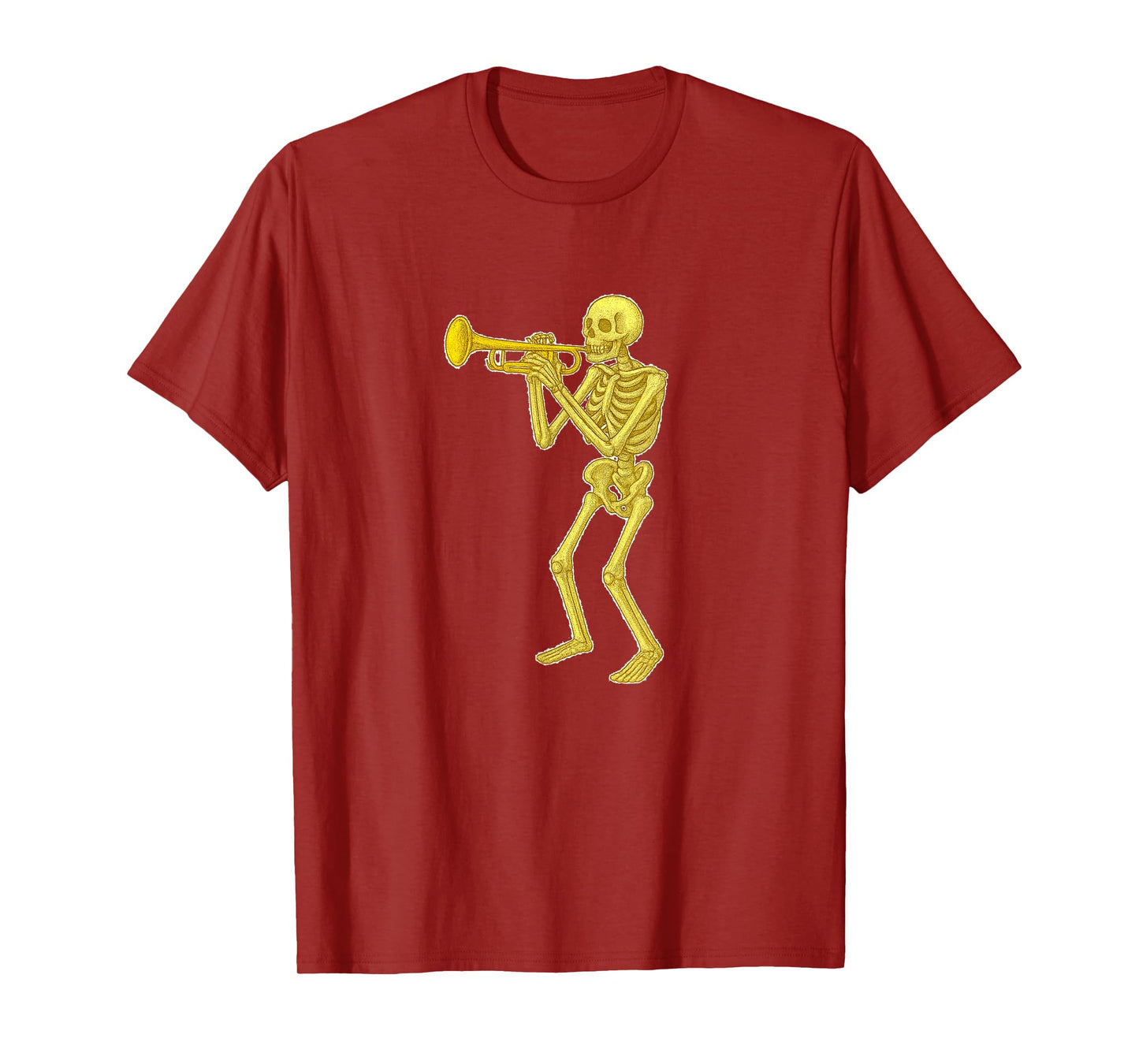 Skeleton Playing Trumpet - Marching Band Orchestra T-Shirt