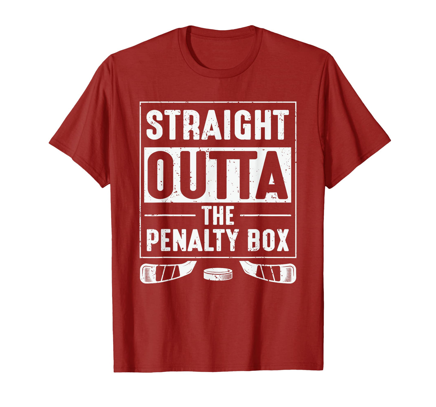 Straight out of penalty box ice hockey lovers men women kid T-Shirt