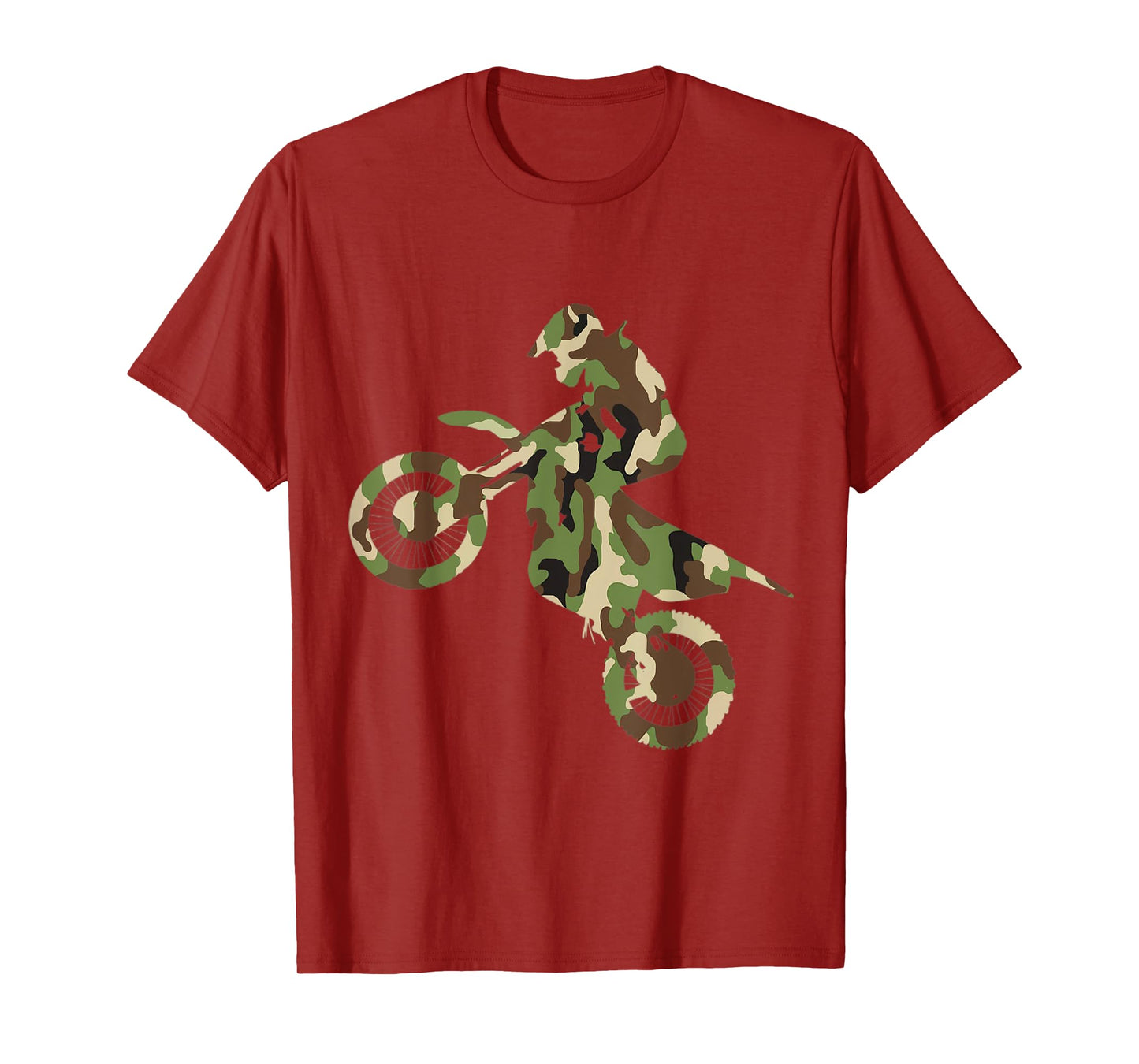 Motocross Dirt Bike Racing Shirt Camo Camouflage T-Shirt Boys T-Shirt