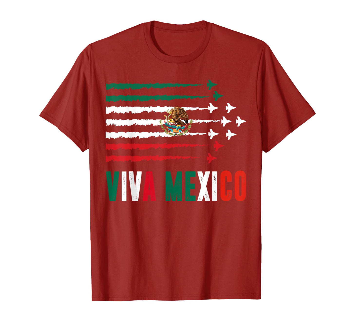 Viva Mexico Toddler Boy Jet Mexican Flag Independence Day T-Shirt