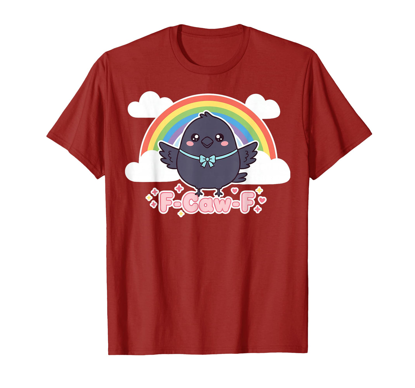 F-Caw-F Cute Black Bird Kawaii Crow T-Shirt