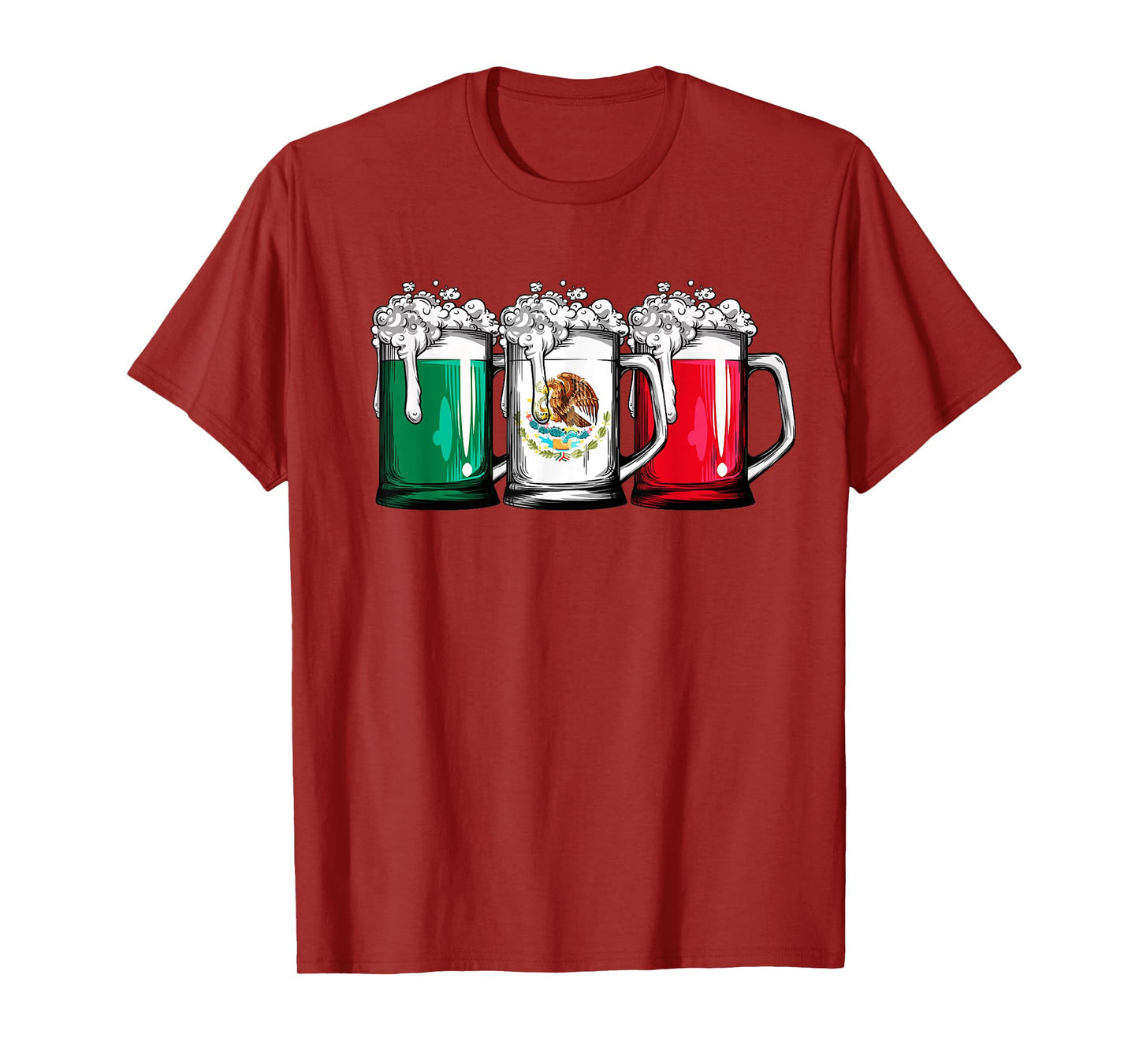 Beer Mexican Flag Mexico Cinco de Mayo Men Drinking Mug T-Shirt