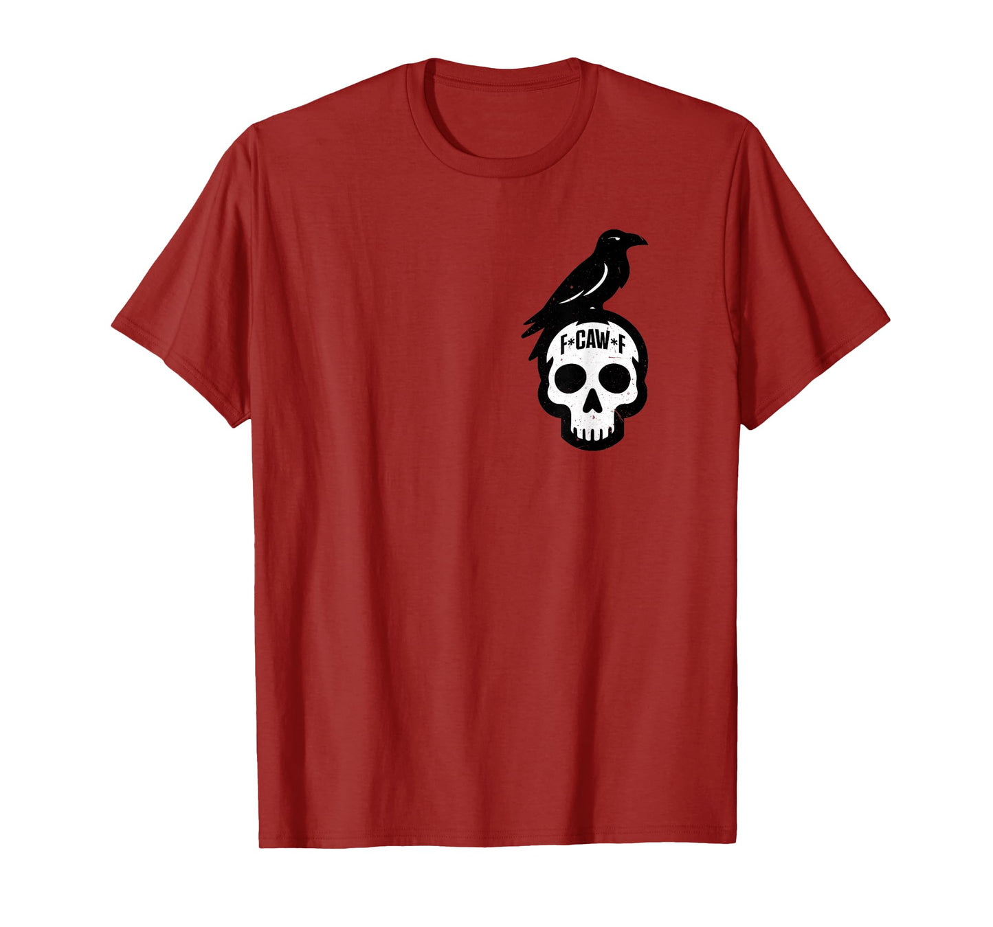 F-Caw-F, Funny Crow & Skull T-Shirt
