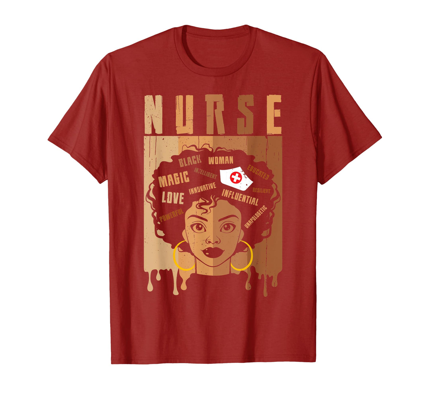 Nurse African American Tee Melanin Black History Month Nurse T-Shirt