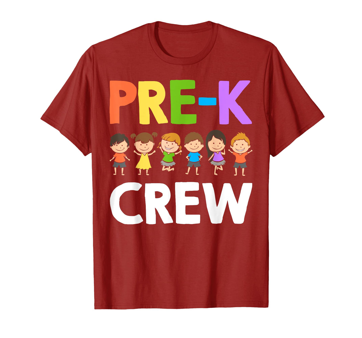 Funny Preschool Teacher Designs For Men Women Pre-K Crew T-Shirt