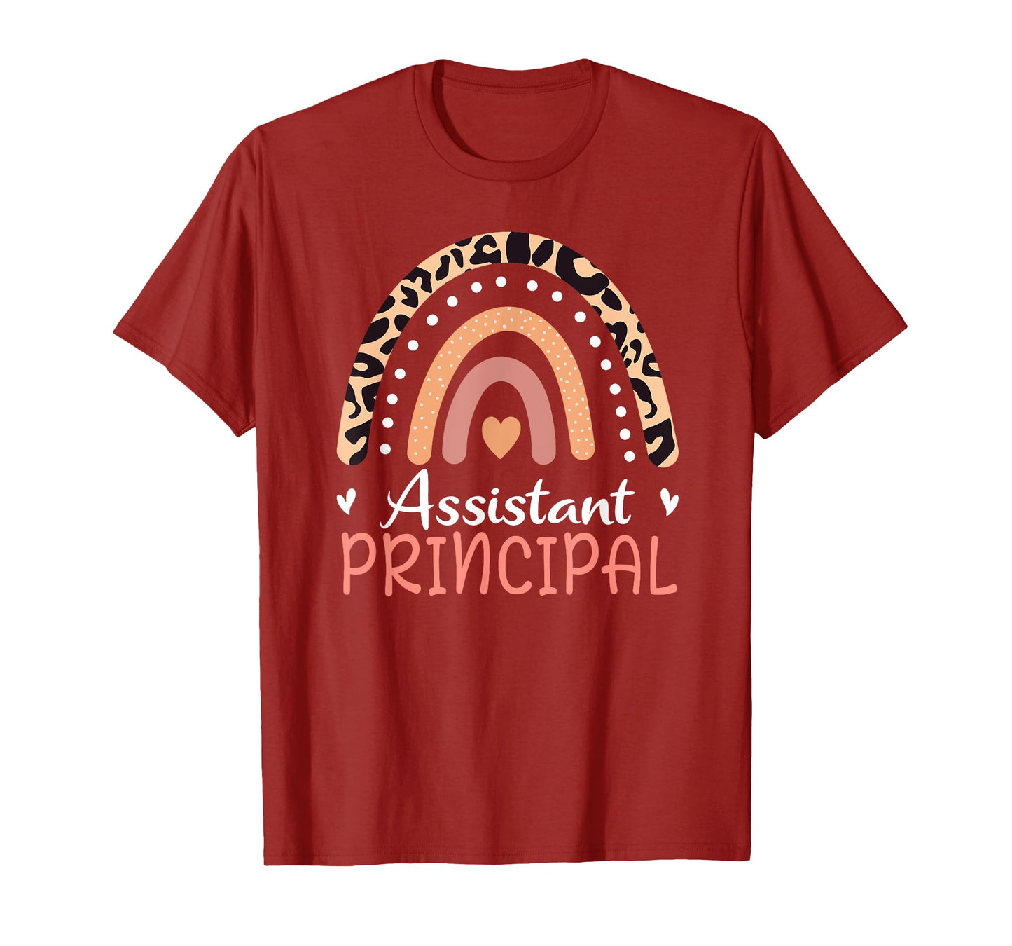 Assistant Principal Leopard Rainbow Appreciation Women T-Shirt