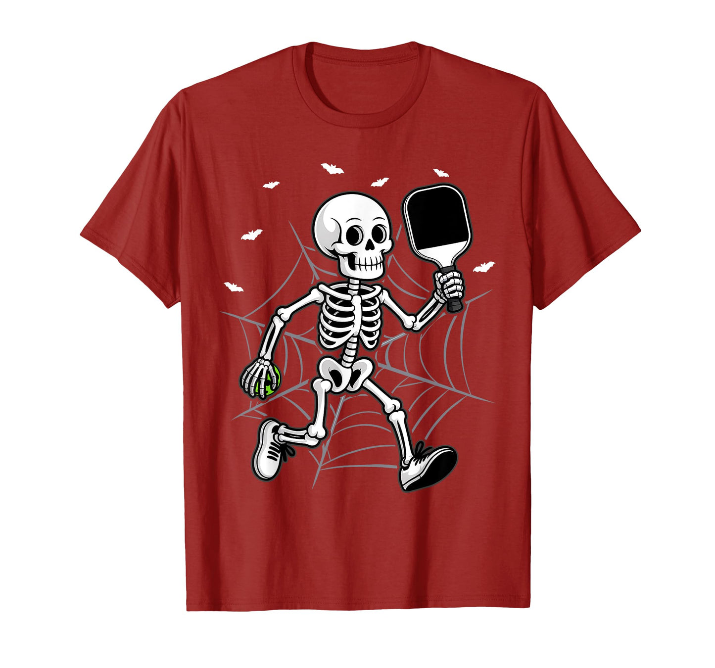 Funny Halloween Pickleball Costume Skeleton T-Shirt