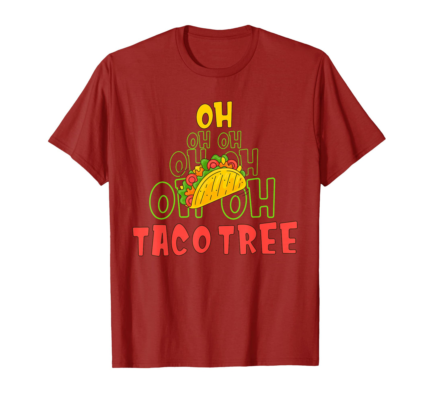 Oh Taco Tree Christmas Pun T-Shirt