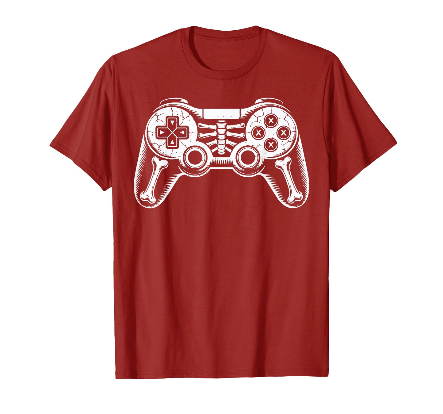Halloween Skeleton Gaming Controller Video Gamer Boys Kids T-Shirt