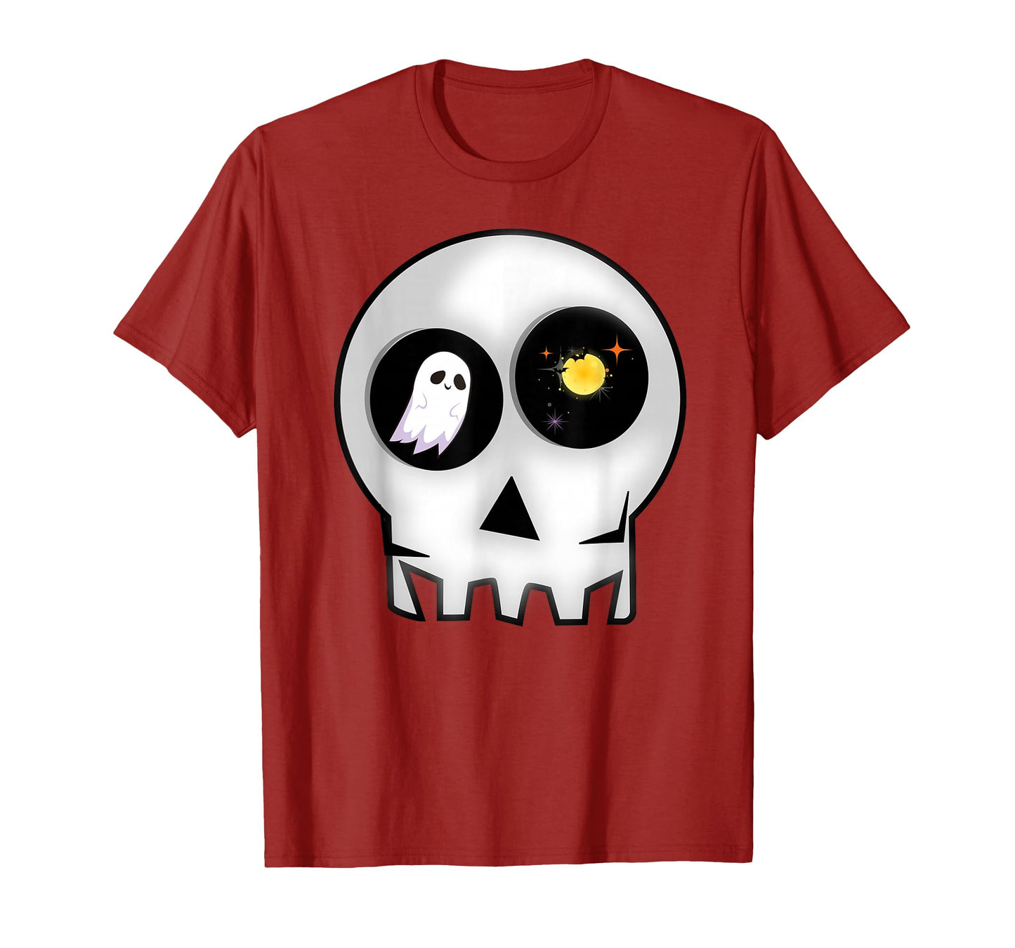 Skeleton Halloween Sun Graphic Tee T-Shirt