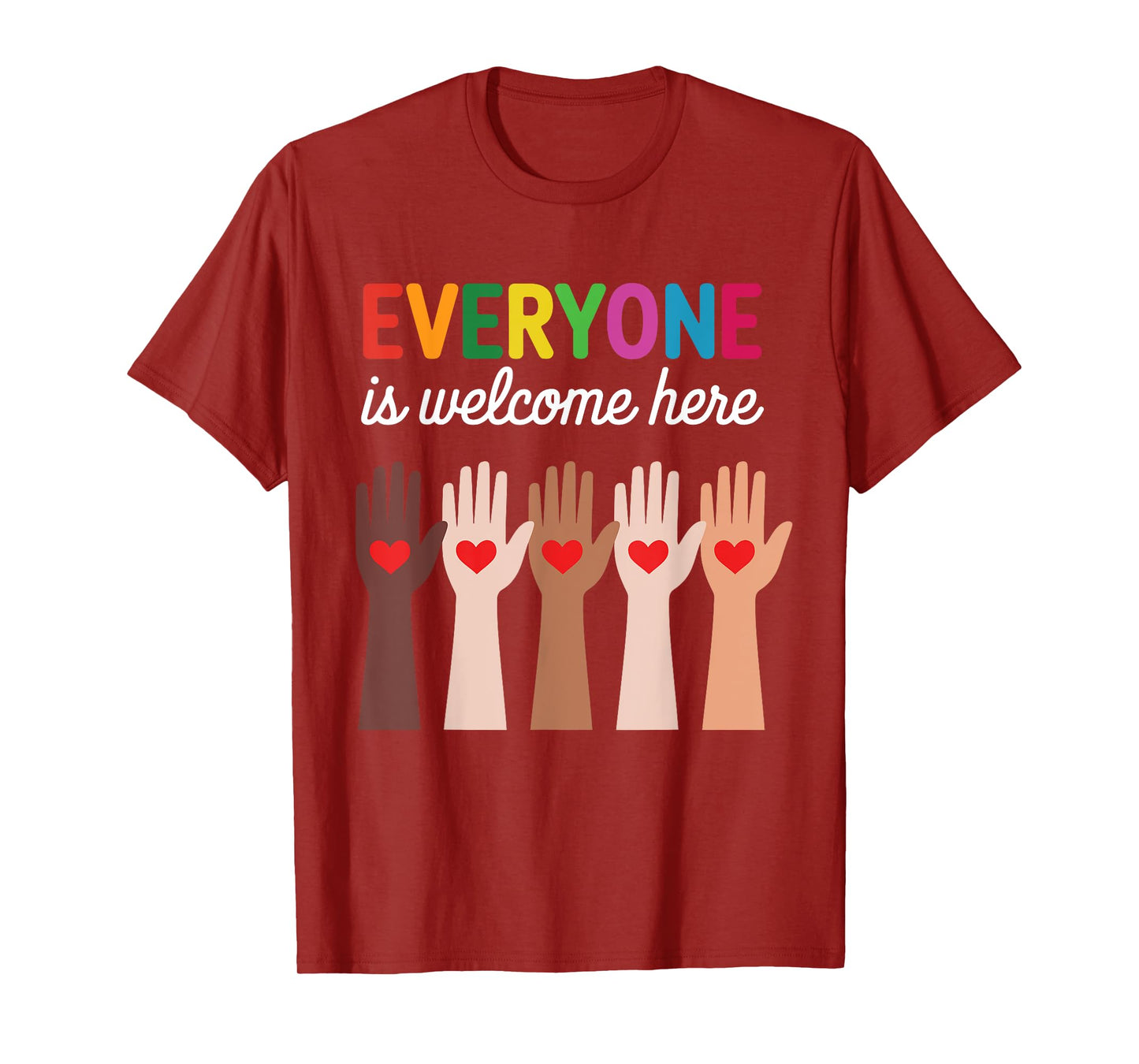 Everyone Is Welcome Here Idaho Teacher T-Shirt