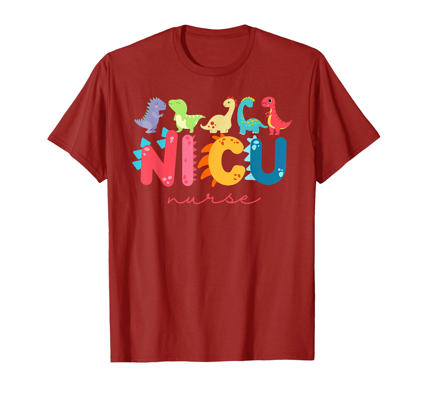NICU Nurse Animal Nurse Appreciation Nicu Nurse Dinosaur T-Shirt