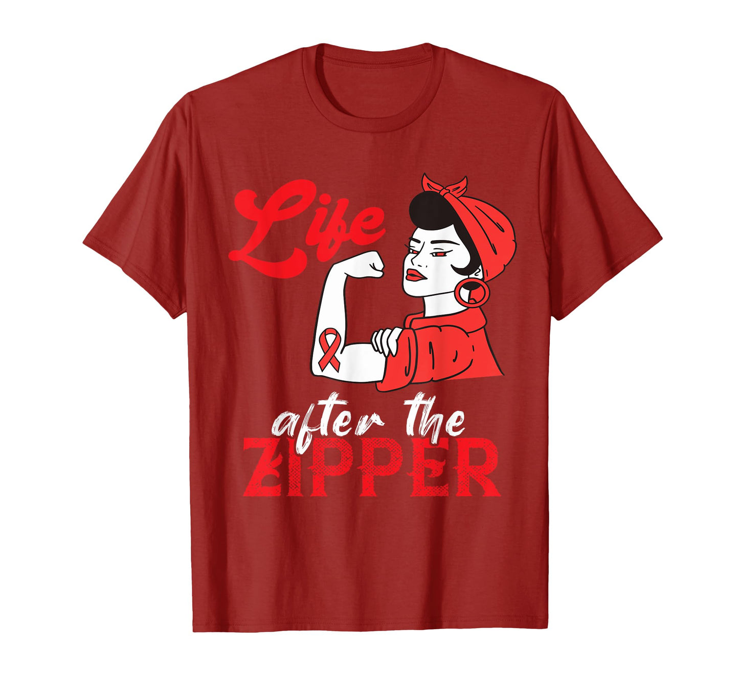 Open Heart Surgery Life After Zipper Bypass Artery Survivor T-Shirt