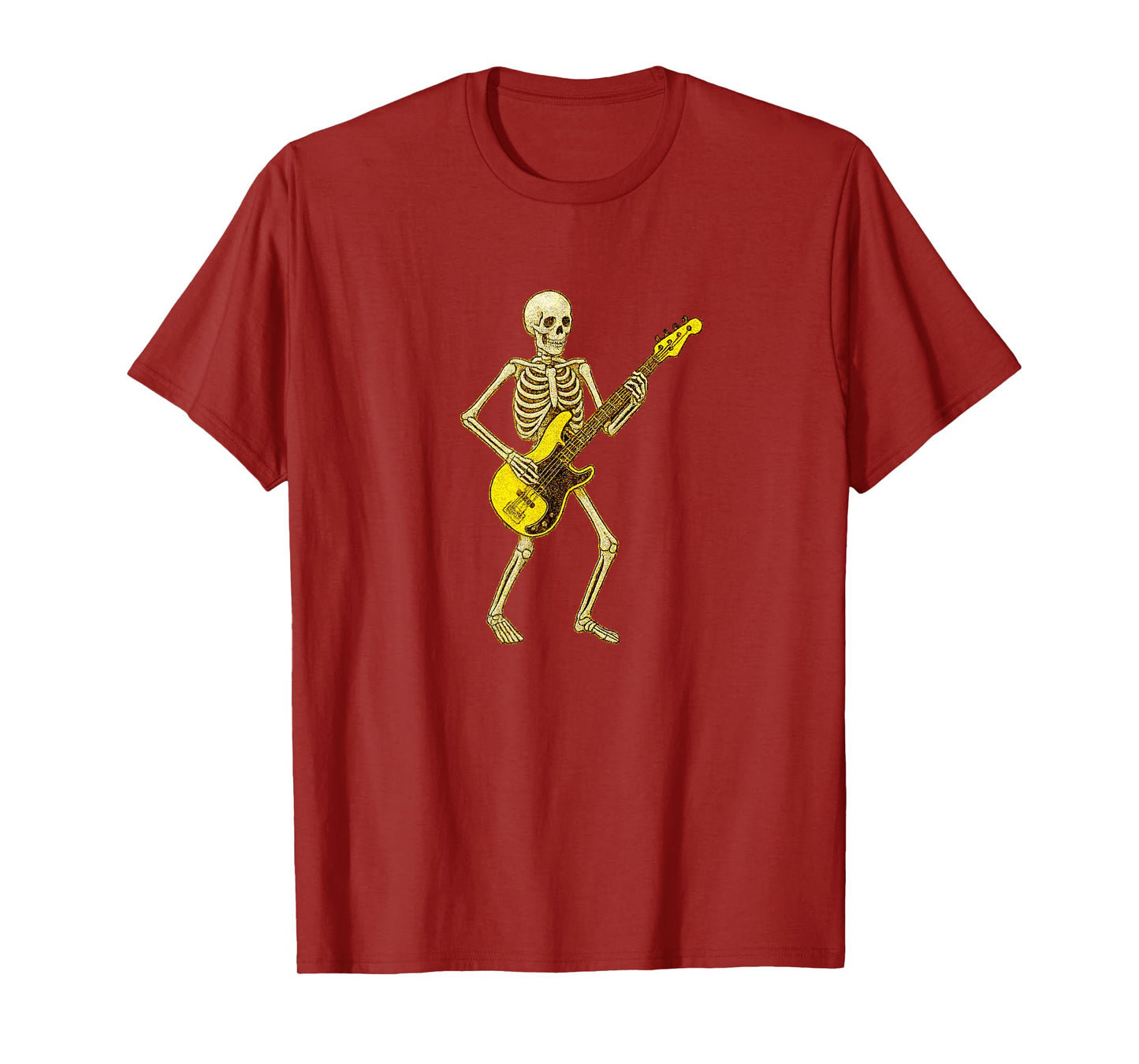 Skeleton Playing Electric Guitar - Guitarist Band Rock Metal T-Shirt