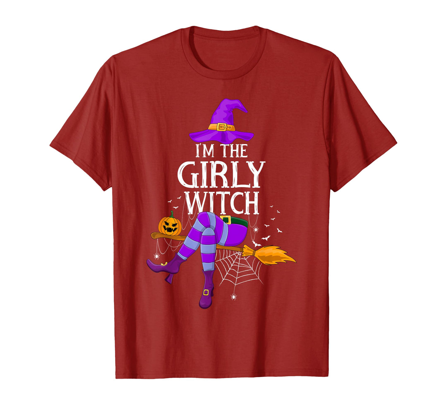 Matching Family Costume I'm The Girly Witch Halloween Women T-Shirt