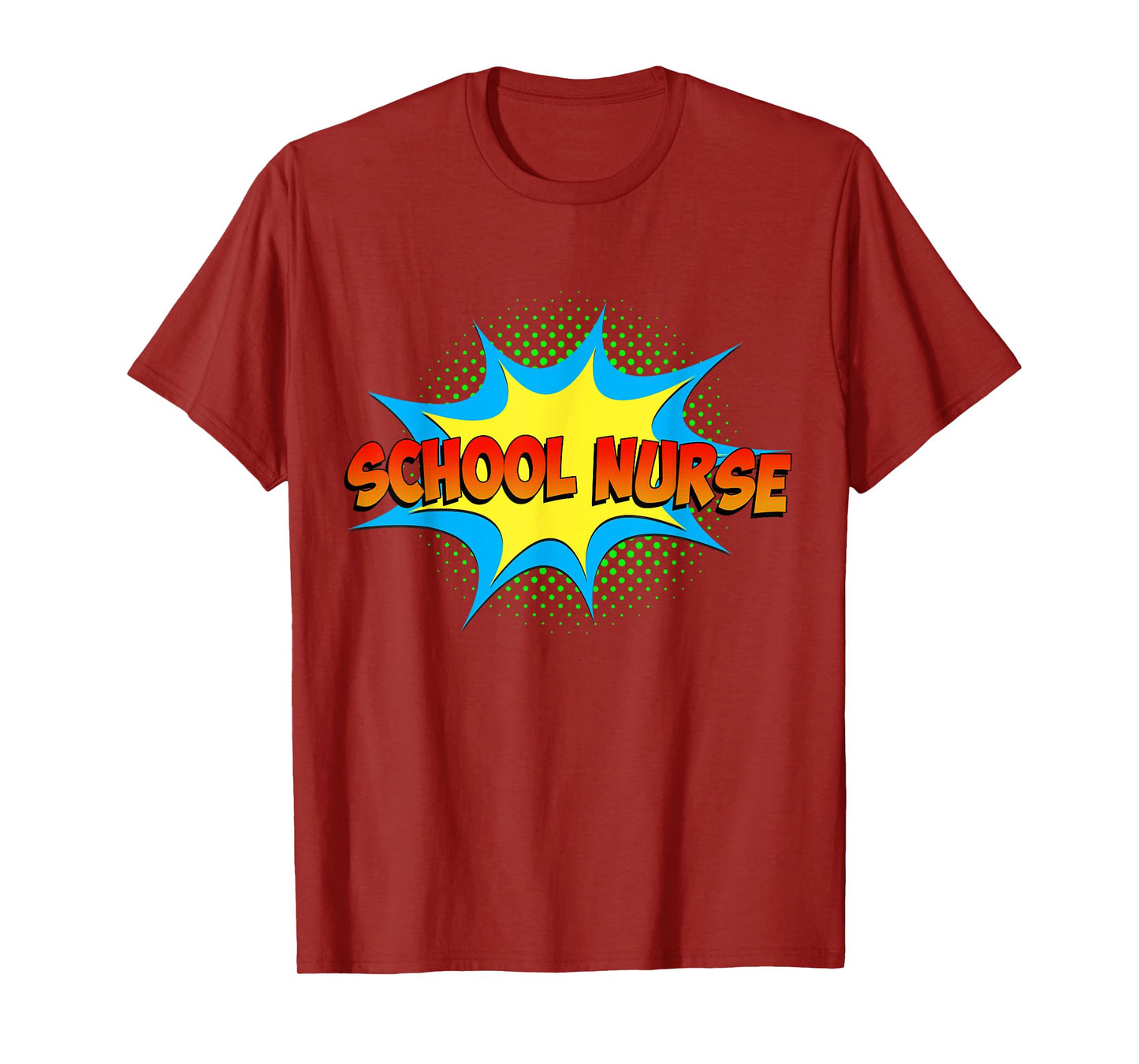 School Nurse Superhero Comics Cool International Nurses Day T-Shirt