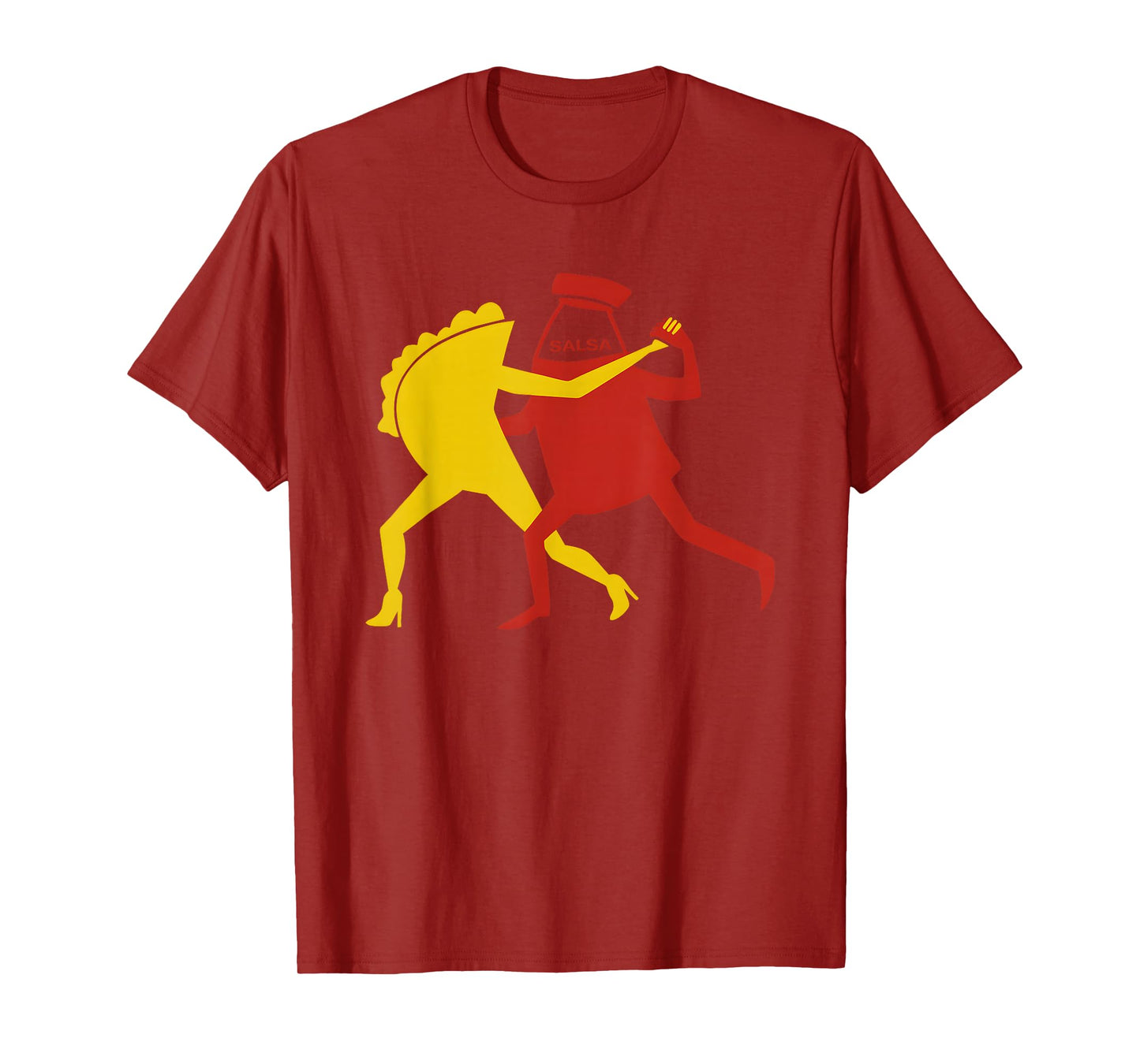 Funny Taco and Salsa Dancing Couple Mexican Food Pun T-Shirt