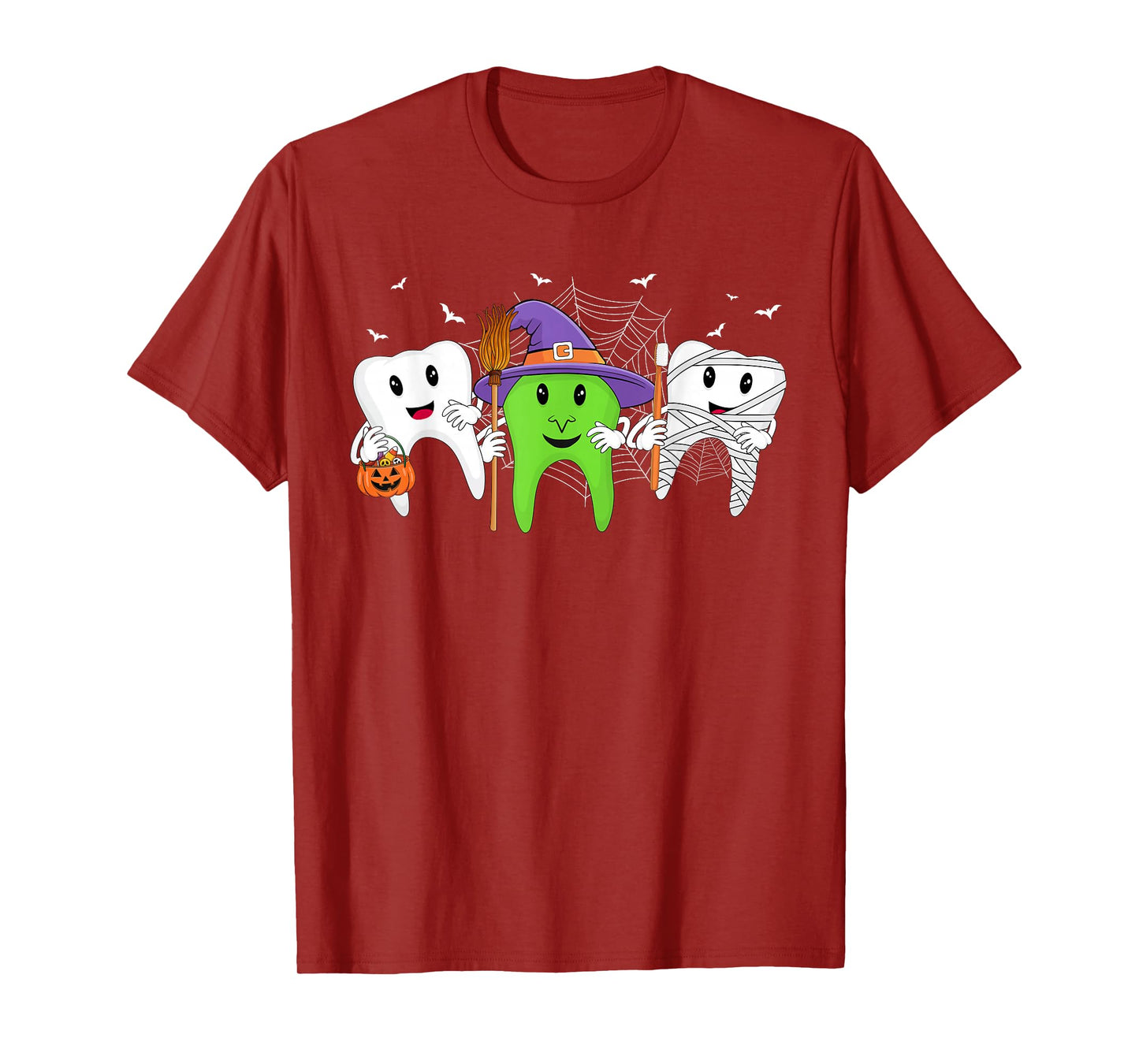 Tooth Halloween Costume Witch Trick or Teeth Dentist T-Shirt