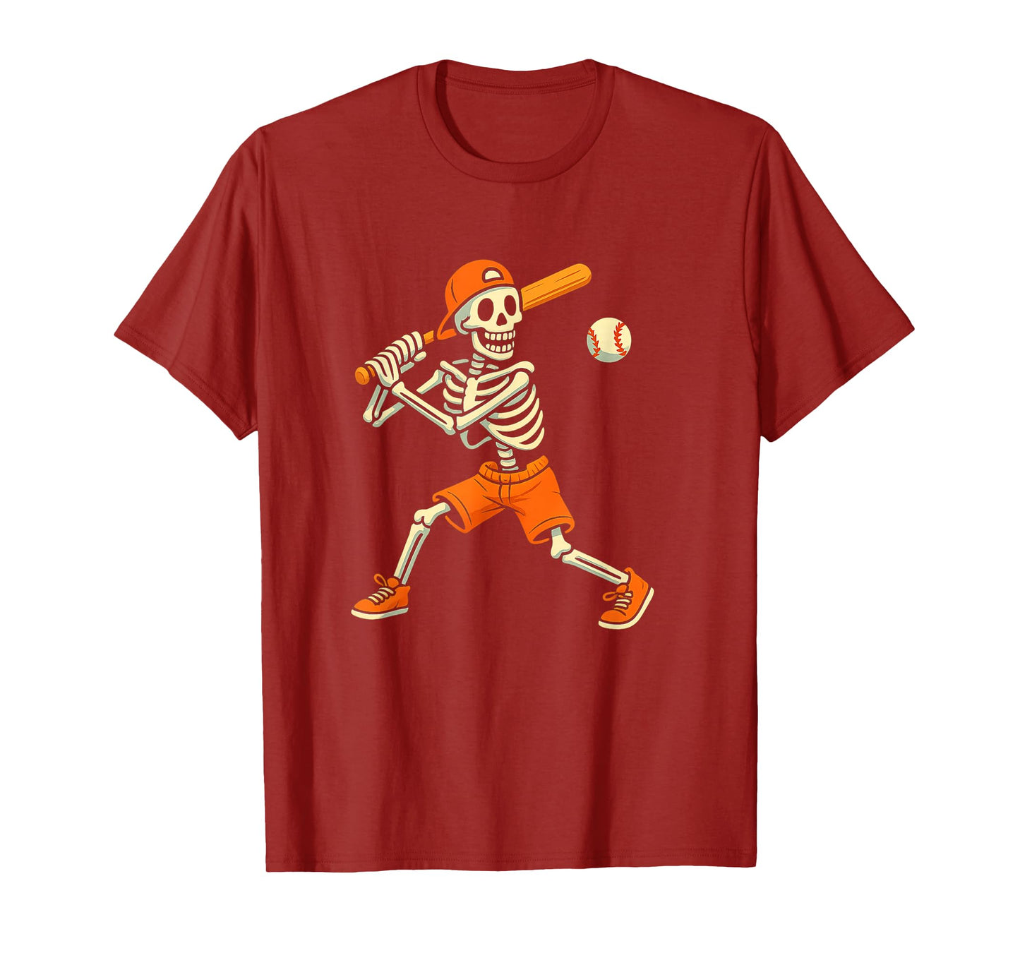 Skeleton Baseball Batter Shirt – Funny Halloween Costume Tee T-Shirt