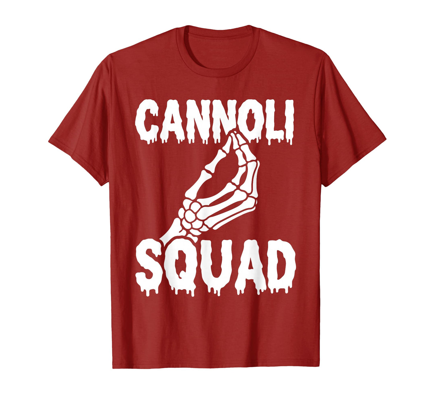 Cannoli Squad Skeleton Italian Halloween Family Matching T-Shirt