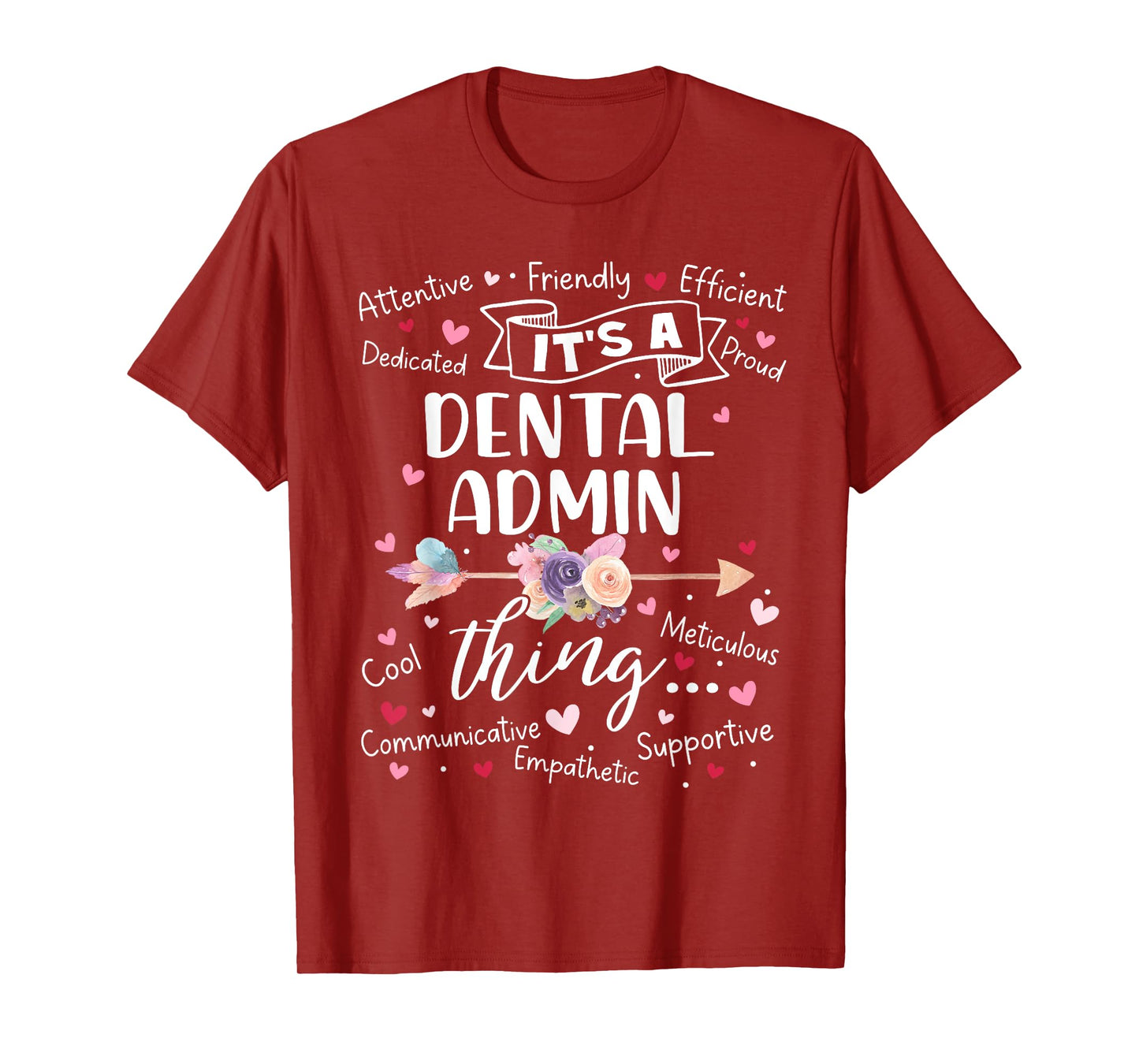 Dental Admin Squad Team Crew Mother's Day Women Girls T-Shirt