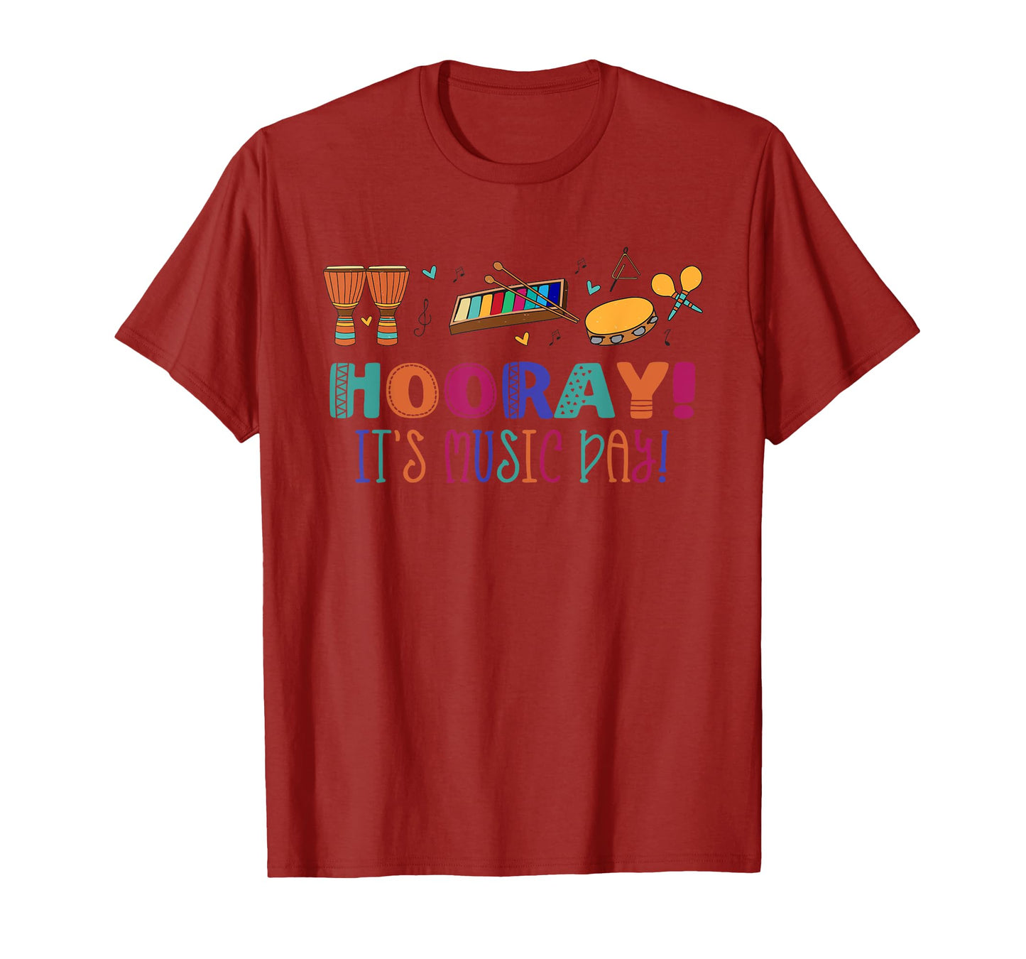 HOORAY! IT'S MUSIC DAY! Musical Note Teacher Musician Meme T-Shirt for Men Women Kids