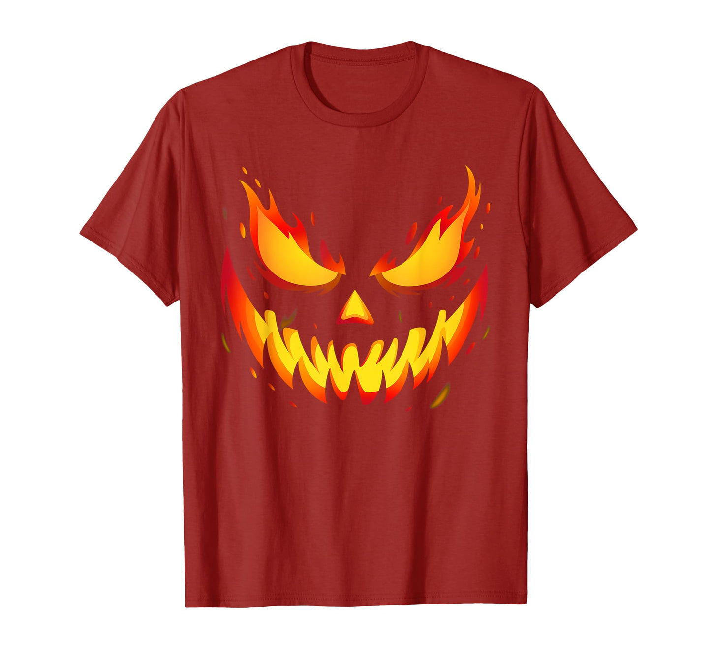 Jack O Lantern Pumpkin Face Halloween Costume Men Boys Kids T-Shirt