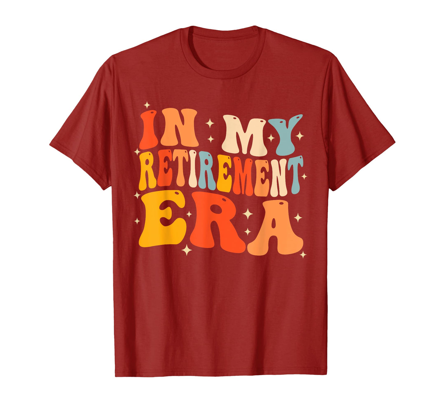 In My Retirement Era Groovy Funny Retired Teacher 2025 Women T-Shirt