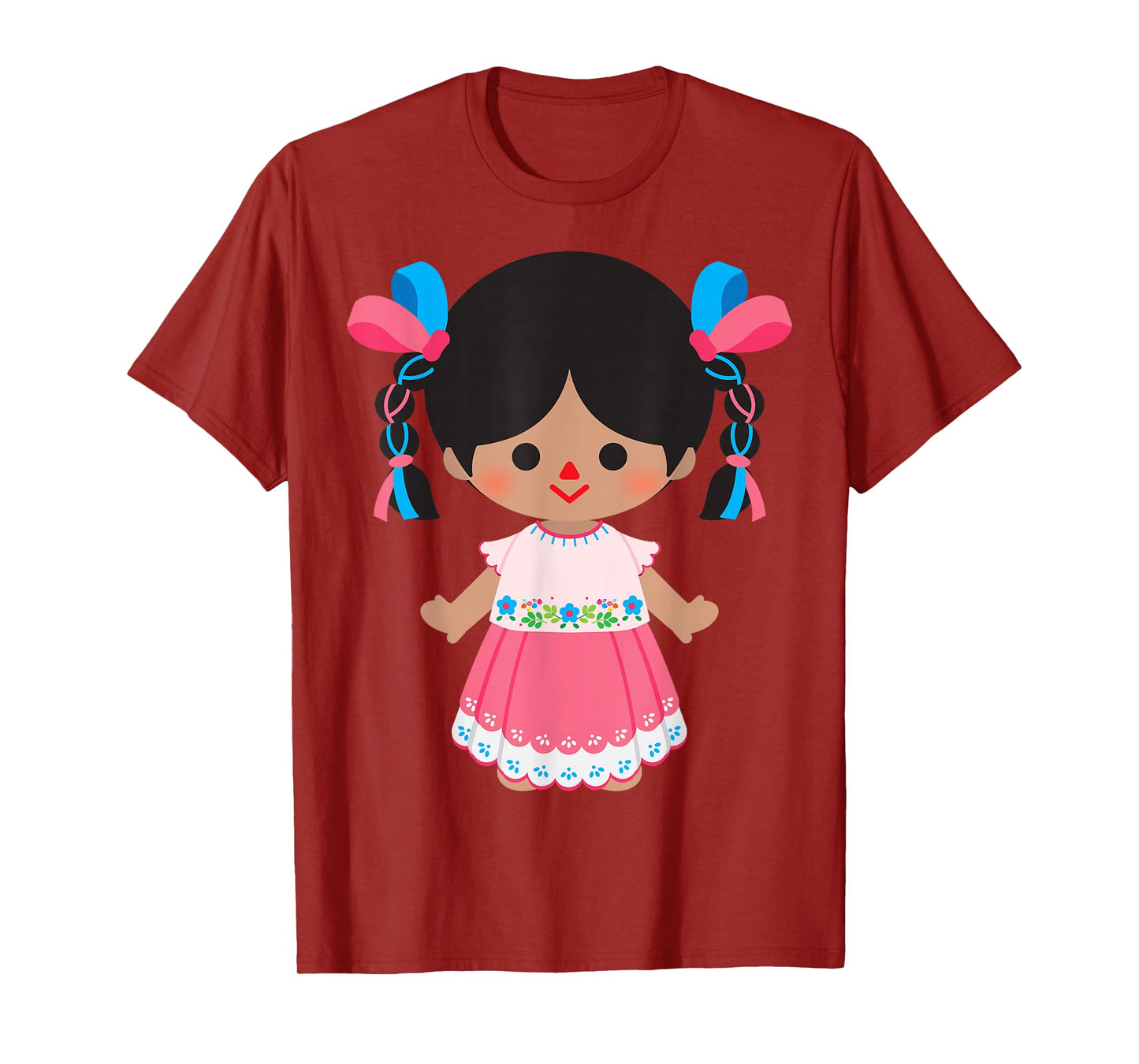 Mexican Doll Maria Mazahua Otomi Lele Traditional Handmade T-Shirt