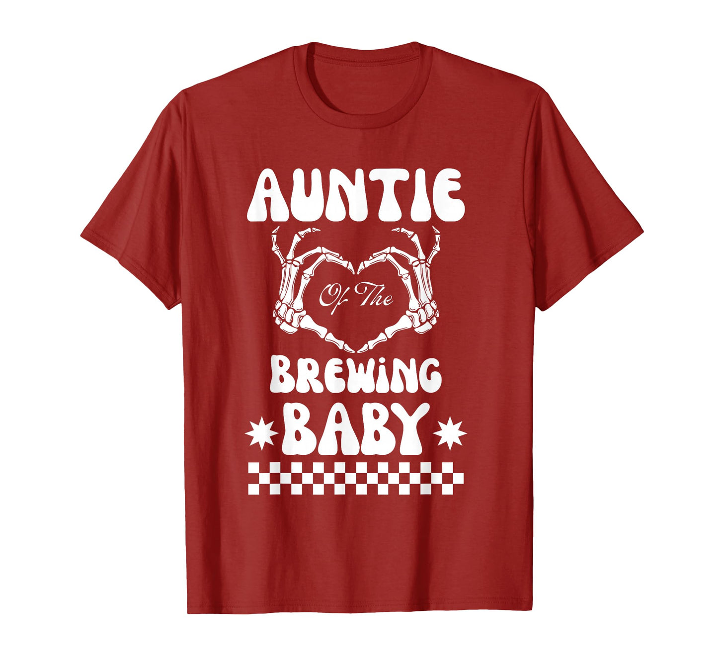 Auntie of Brewing Baby Halloween T-Shirt Baby Shower Spooky T-Shirt