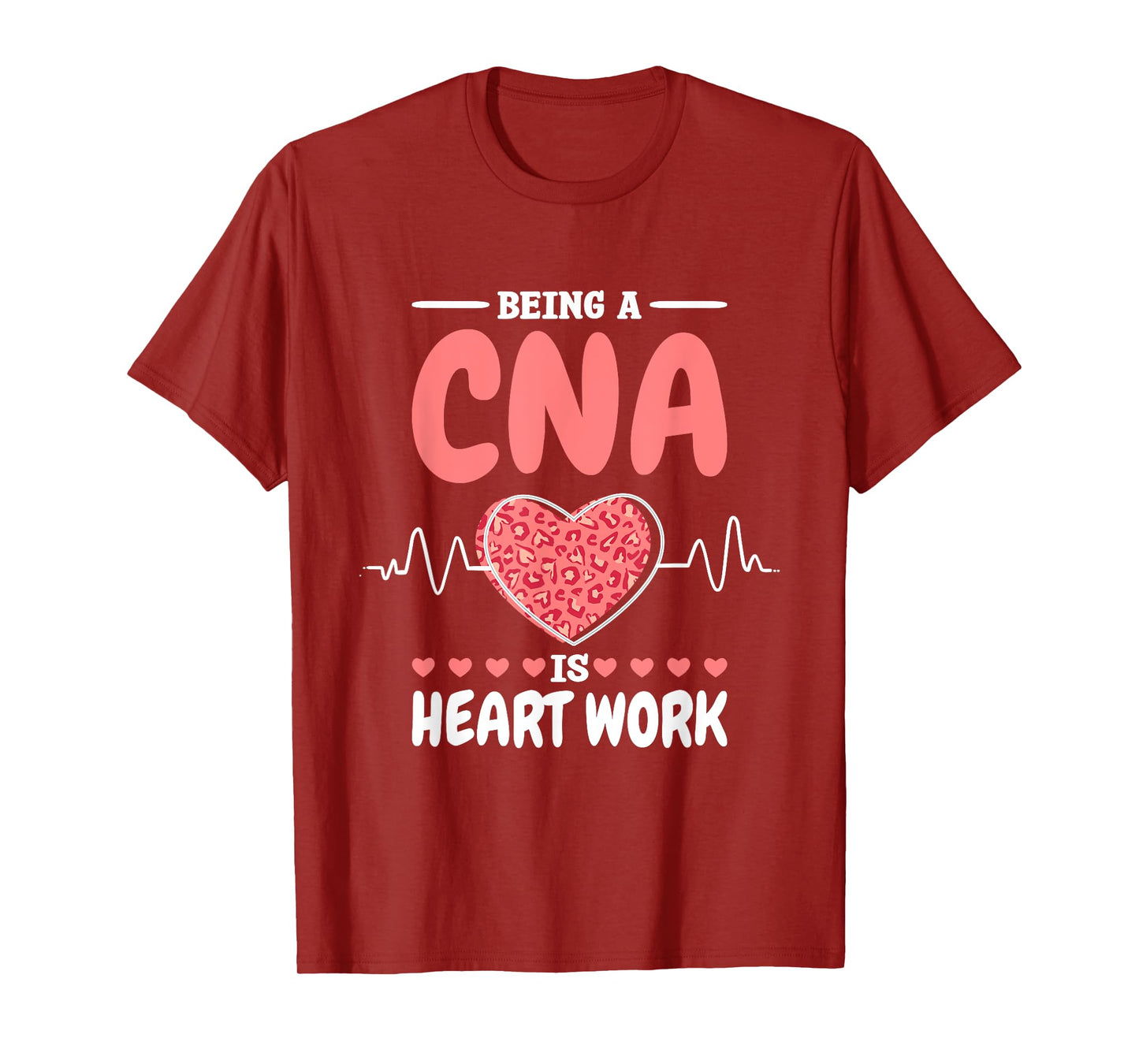 CNA Is A Heartwork Certified Nurse Assistant and RN T-Shirt, Small, Black