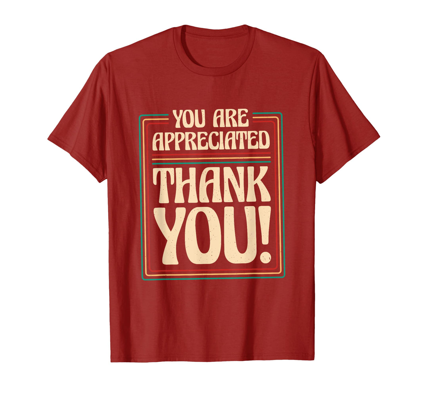 Employers & Work Employee Recognition Designs You Are Appreciated Thank You, Unisex-Adults T-Shirt, Black, Small, Short Sleeve