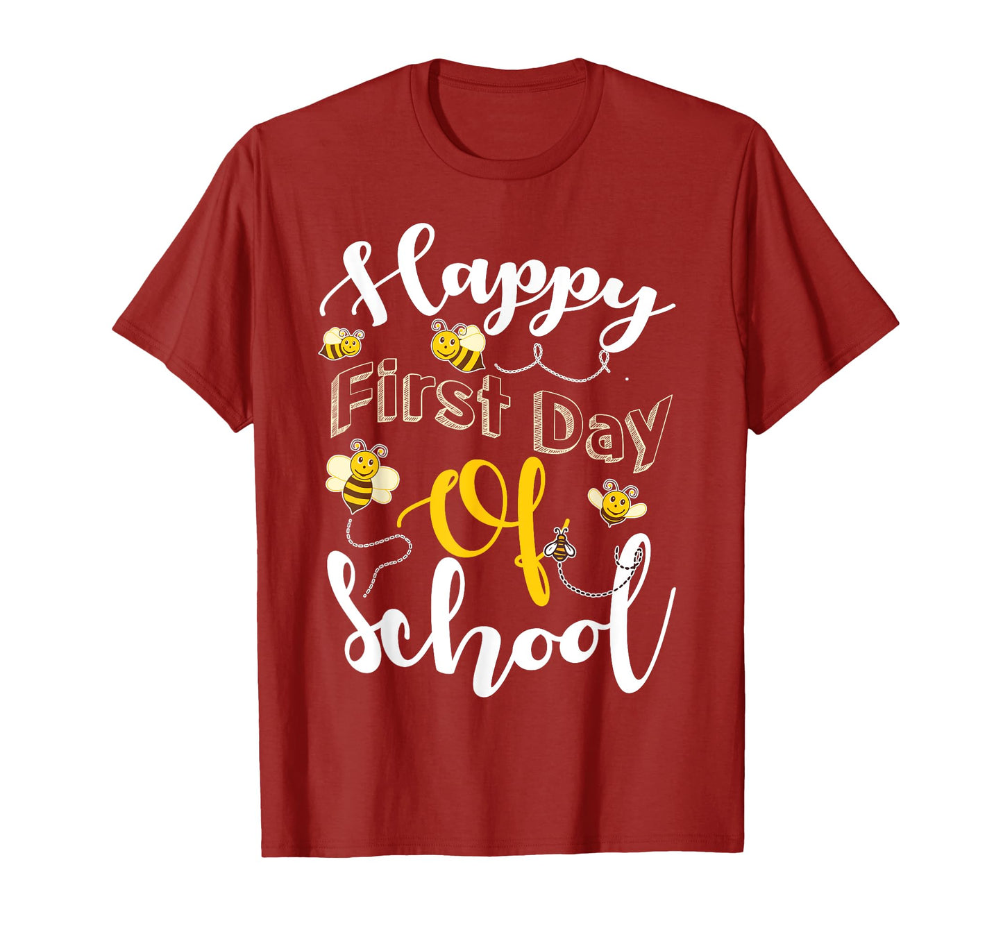 Happy First Day of School Bees Teacher & Kids Back to School T-Shirt