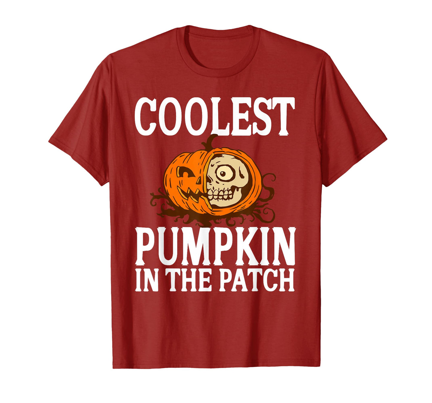 Coolest Pumpkin Skeleton Funny Halloween Humor T-Shirt