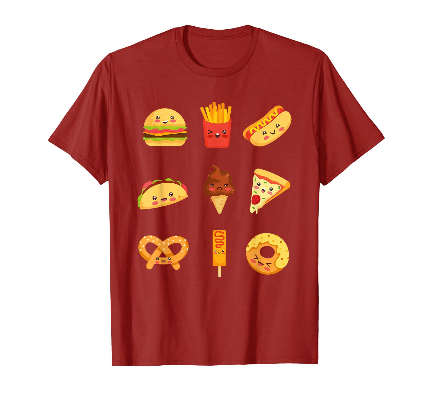 Cute Kawaii food collection for food lovers T-Shirt
