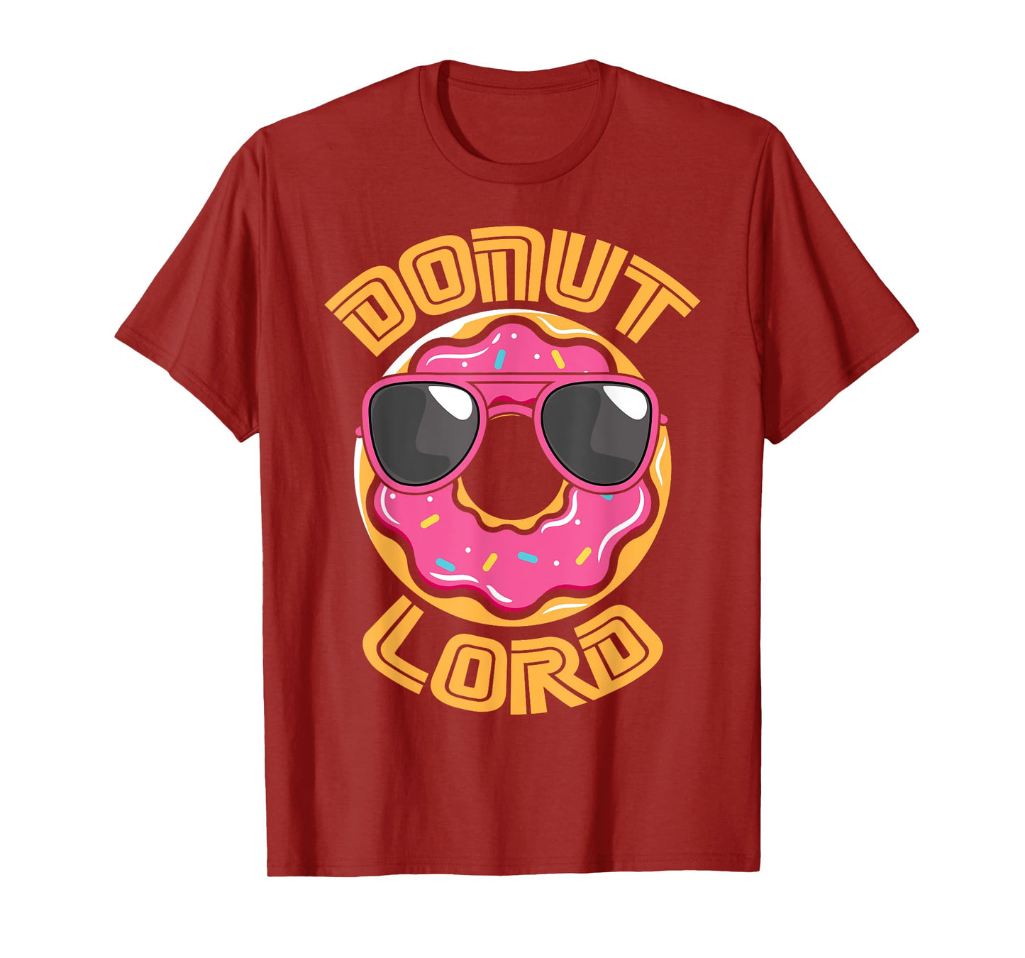 Funny Nerdy Donut Lord Video Gamer Geek Pink Doughnut T-Shirt